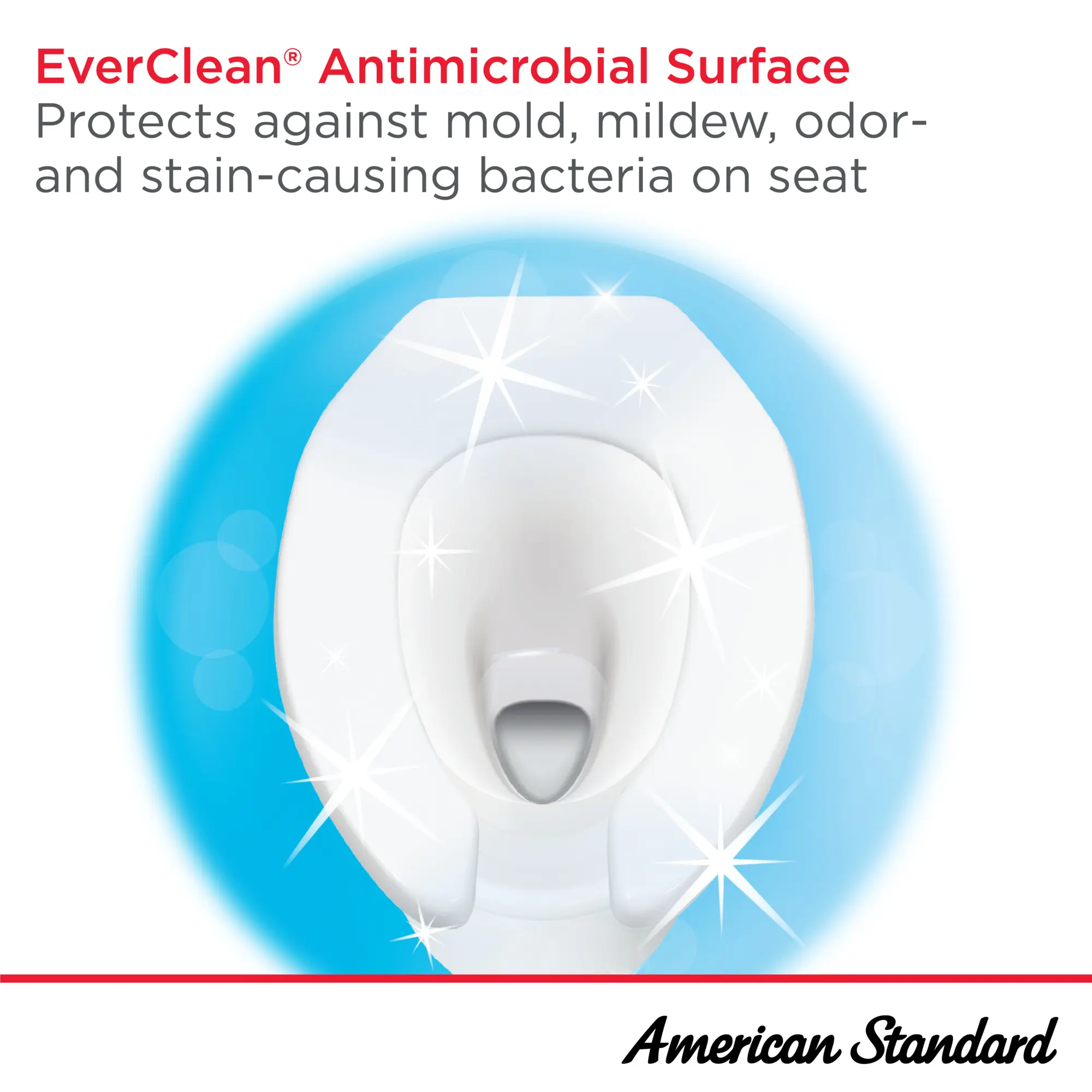Commercial Heavy Duty Open Front Elongated Toilet Seat with EverClean® Surface and Self-sustaining Hinges - Image 11