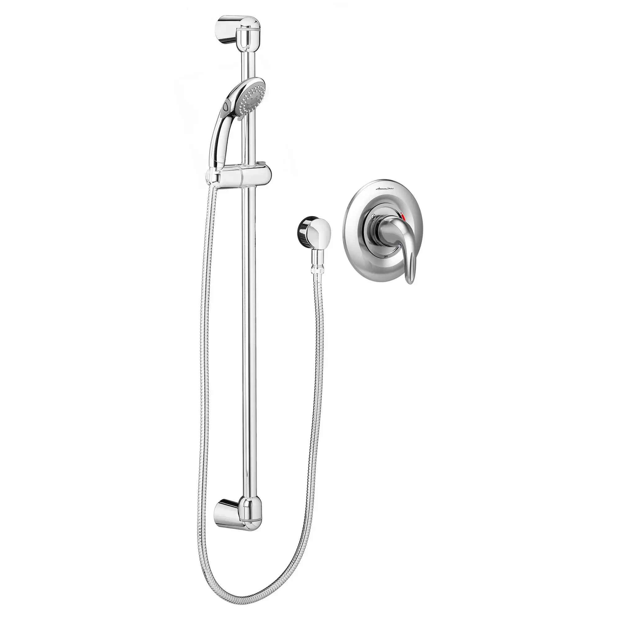 Commercial Shower System Trim Kit 2.5 gpm/9.5 Lpm With 36-Inch Slide Bar and Hand Shower - Image 2