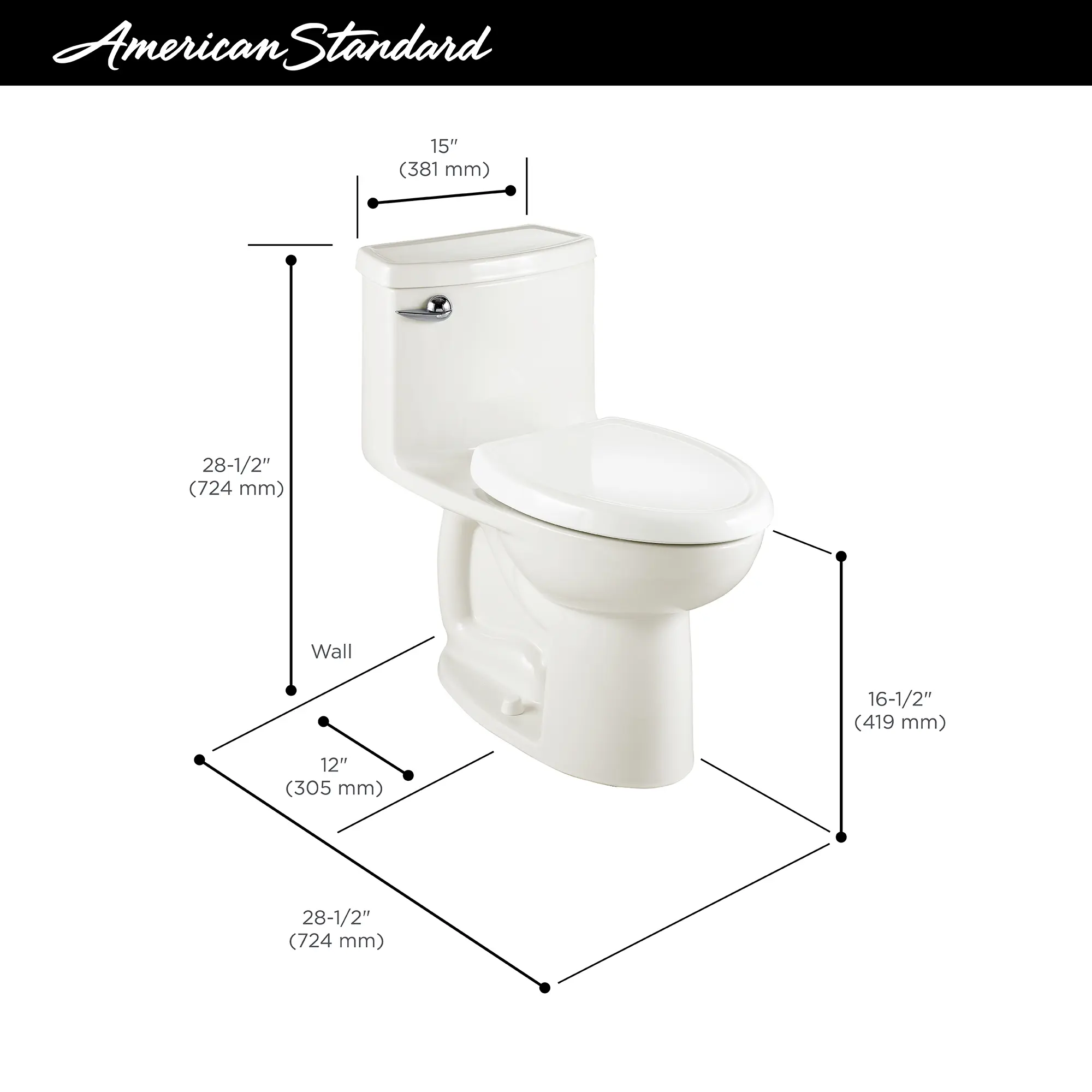 Compact Cadet® 3 One-Piece 1.28 gpf/4.8 Lpf Chair Height Elongated Toilet With Seat - Image 42