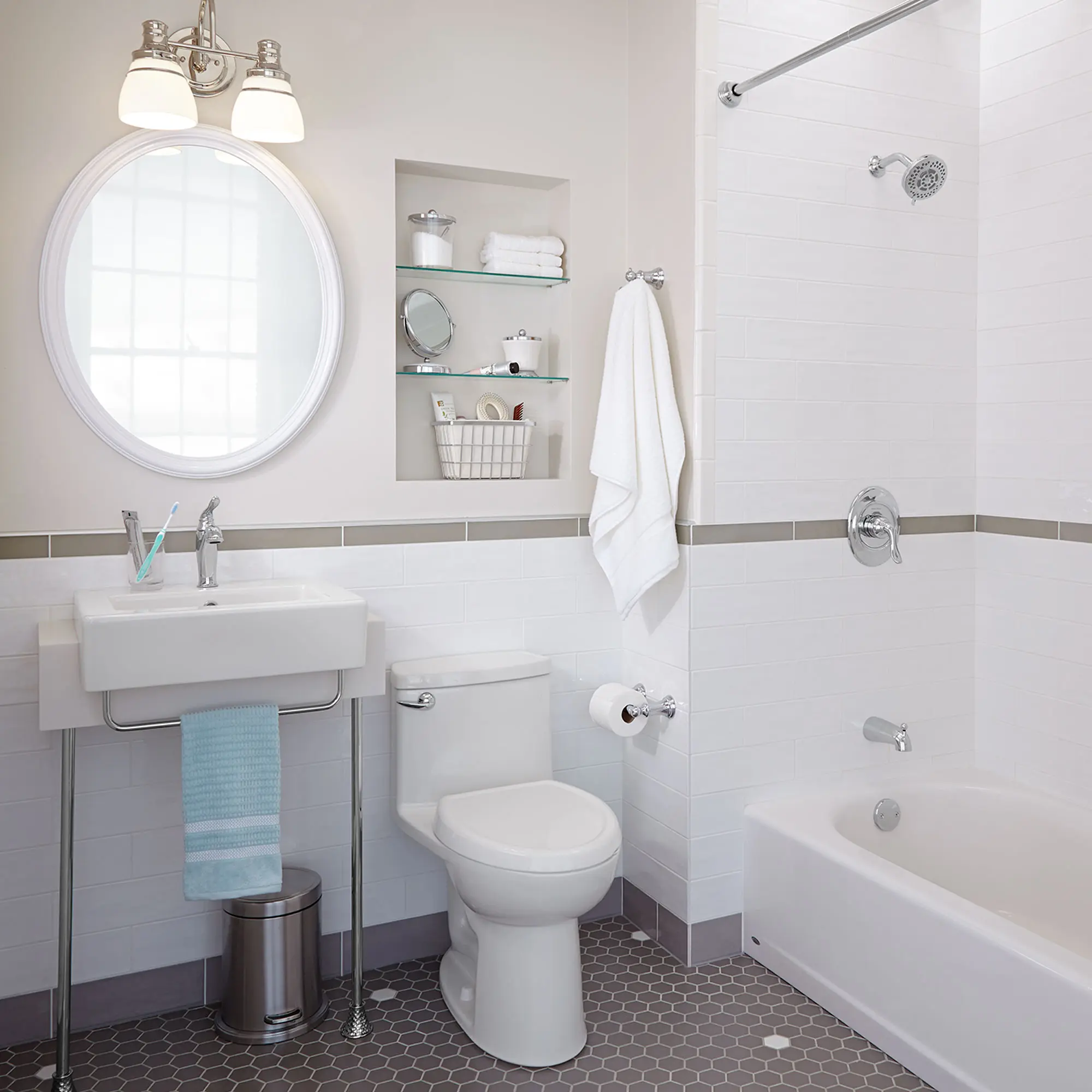 Compact Cadet® 3 One-Piece 1.28 gpf/4.8 Lpf Chair Height Elongated Toilet With Seat and Wax Ring - Image 11