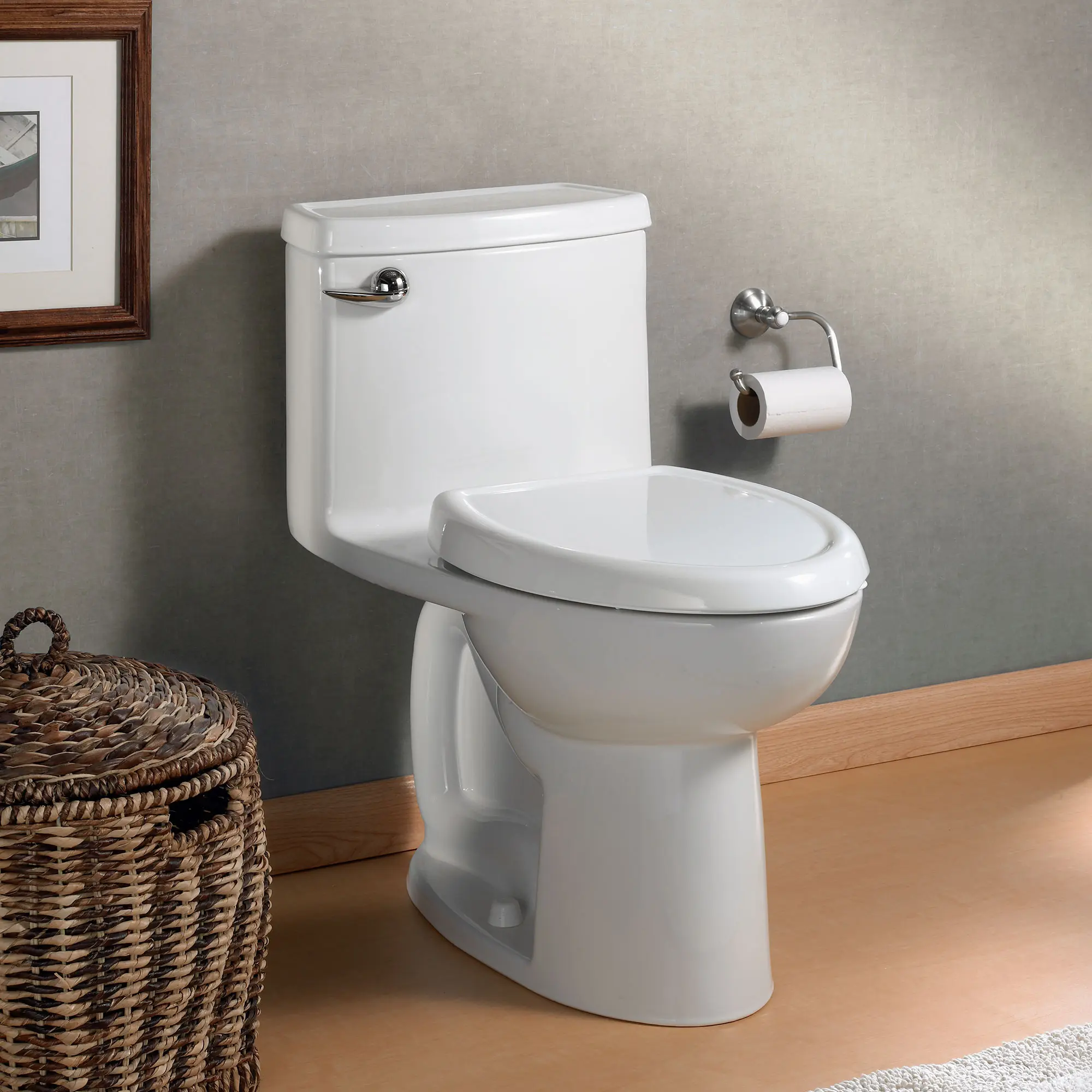 Compact Cadet® 3 One-Piece 1.28 gpf/4.8 Lpf Chair Height Elongated Toilet With Seat and Wax Ring - Image 12