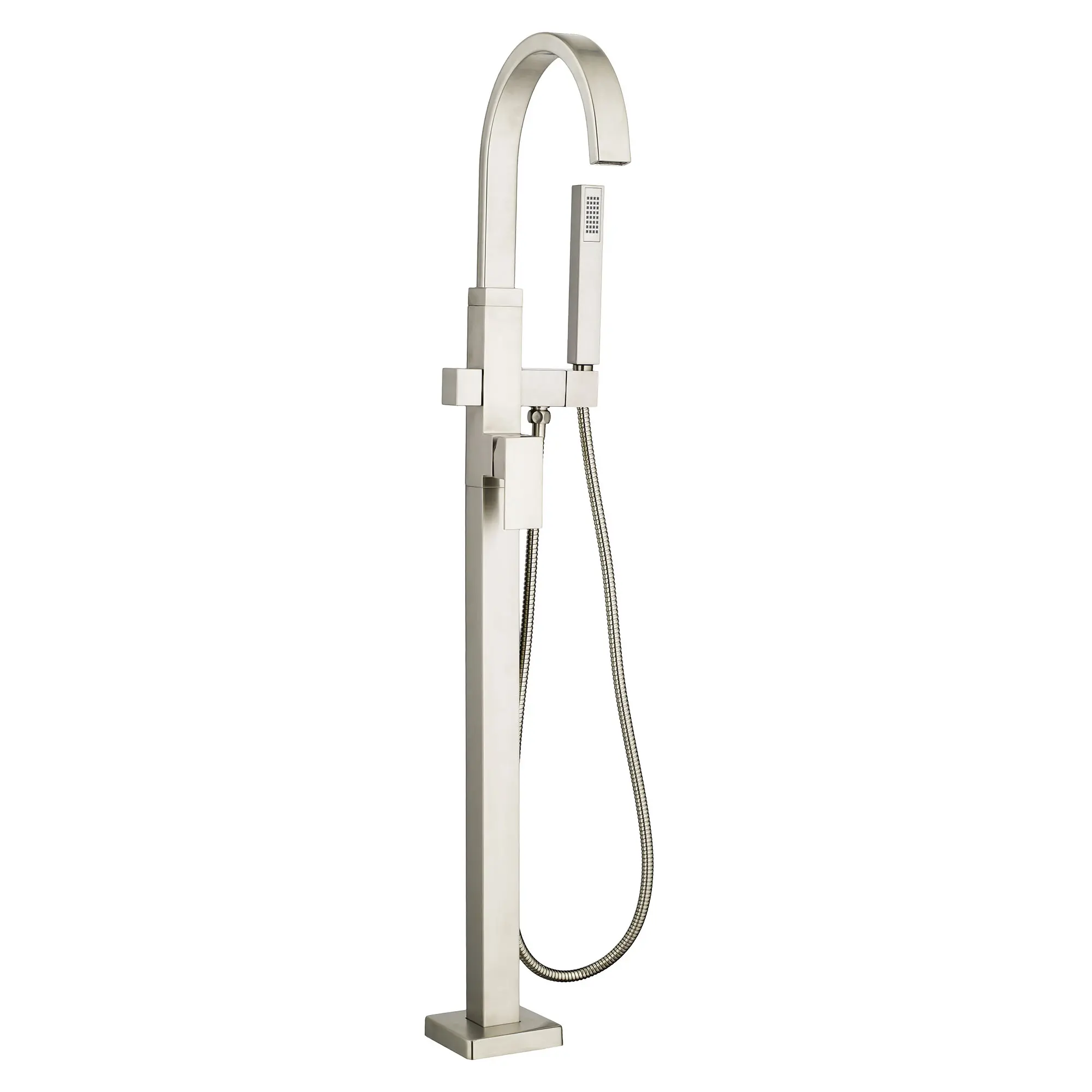 Contemporary Square Freestanding Bathtub Faucet With Lever Handle for Flash® Rough-In Valve - Image 2