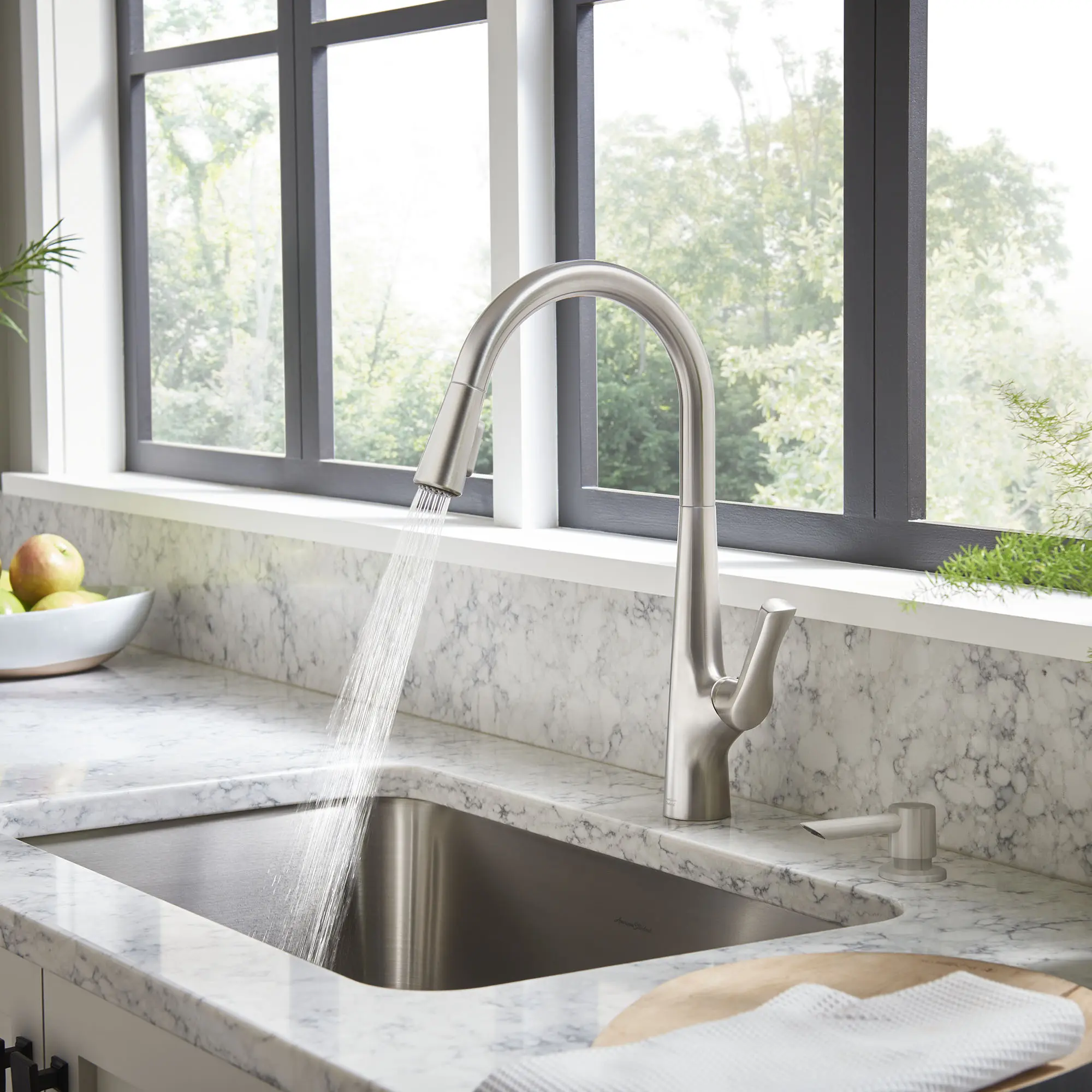 Copley® Pull-Down Kitchen Faucet With Soap Dispenser - Image 13