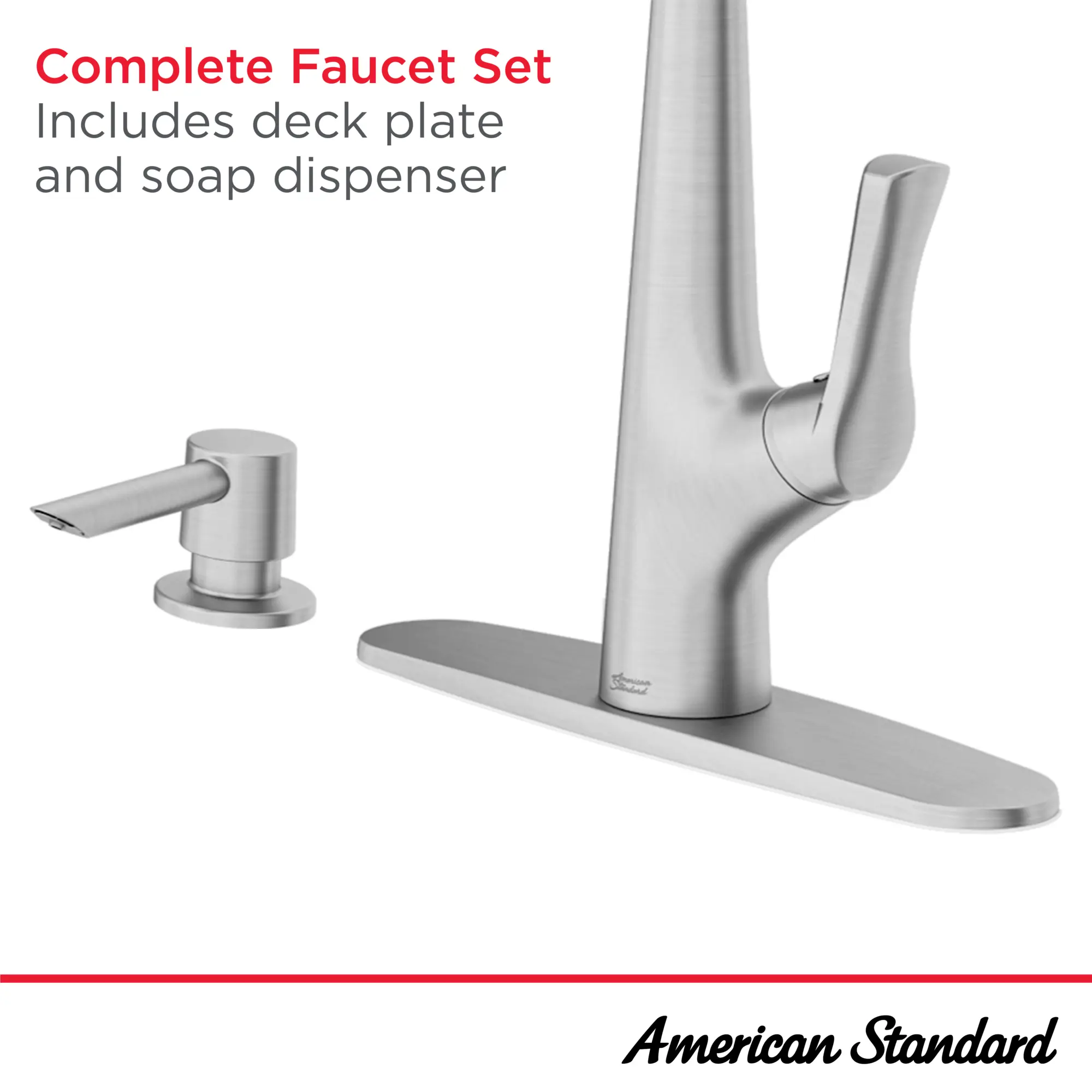 Copley® Pull-Down Kitchen Faucet With Soap Dispenser - Image 29