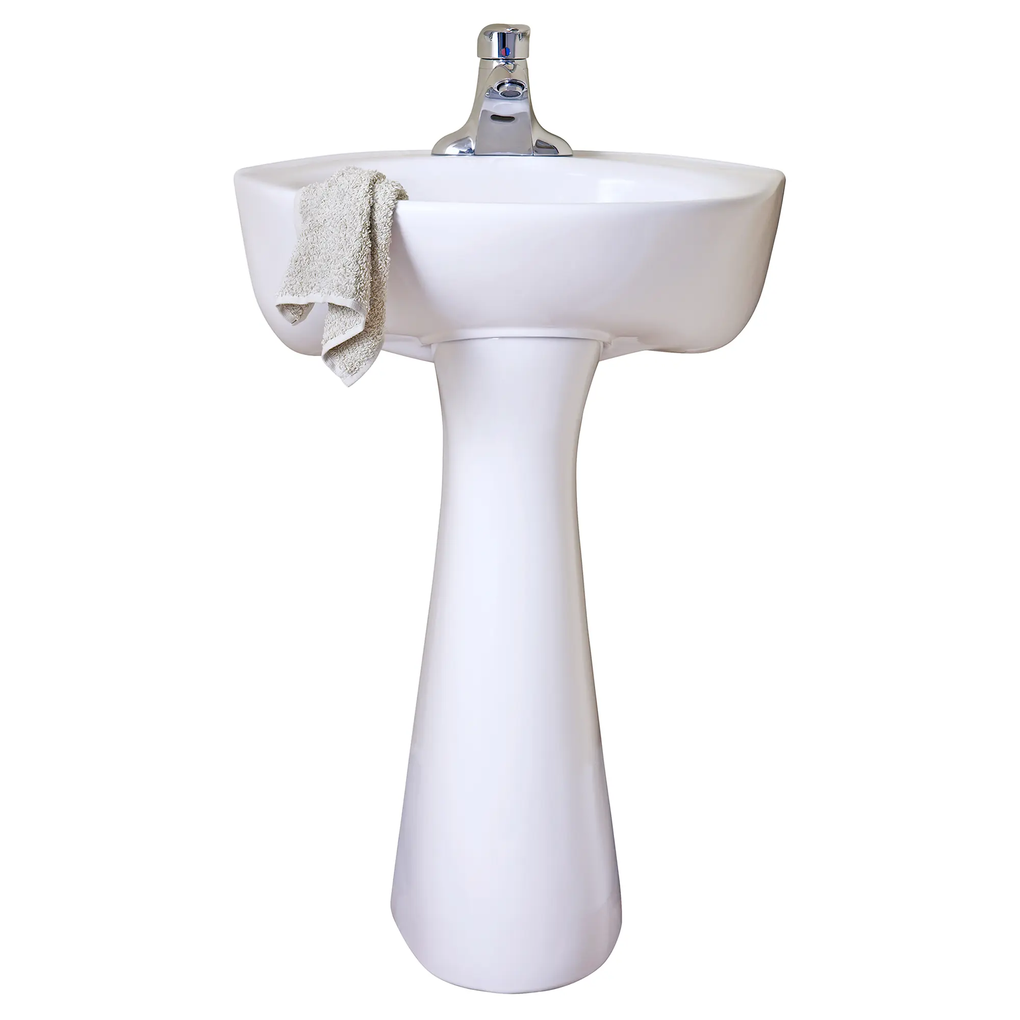 Cornice Center Hole Only Pedestal Sink Top and Leg Combination - Image 2