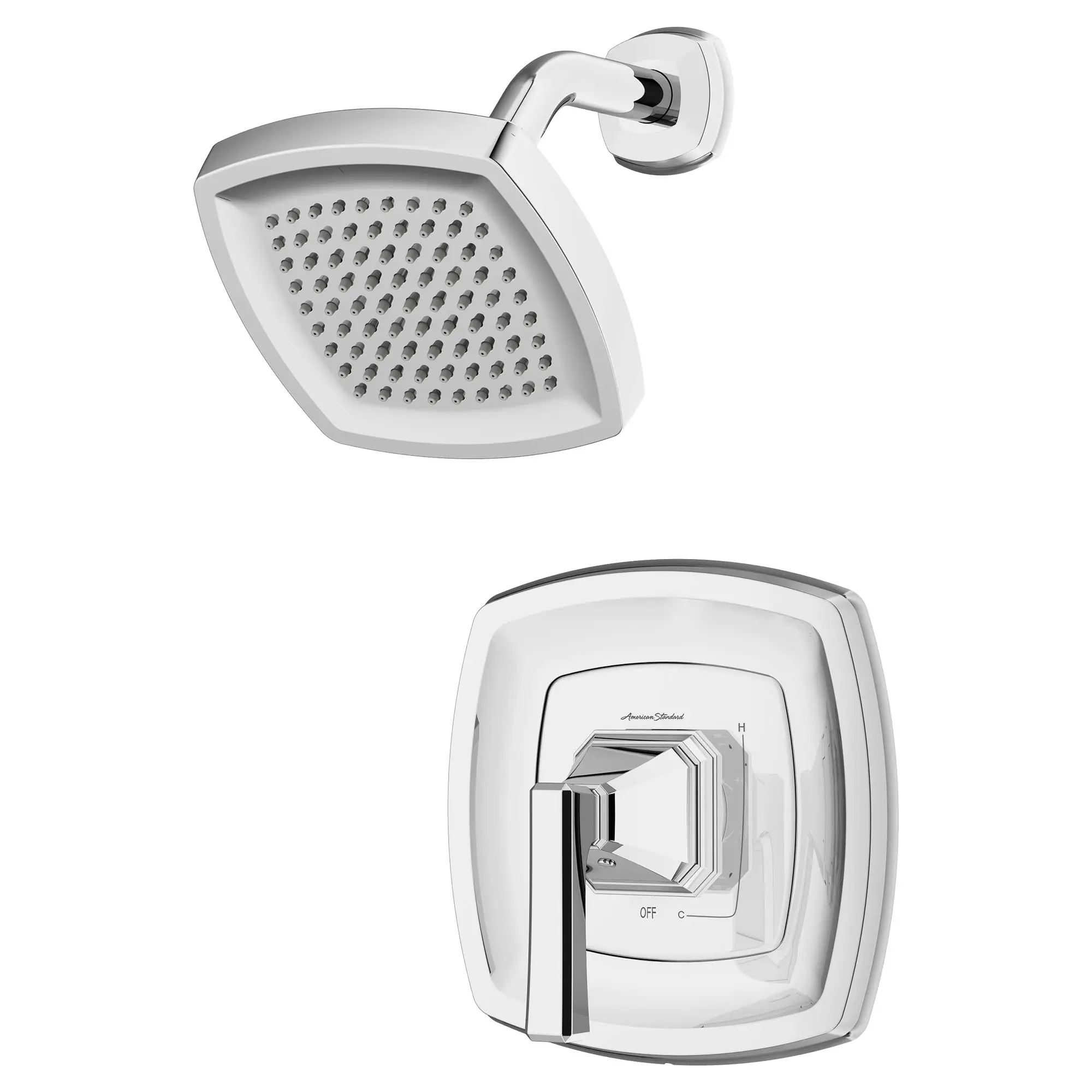 Crawford 2.5 gpm/9.5 L/min Shower Trim Kit With Showerhead, Double Ceramic Pressure Balance Cartridge With Lever Handle - Image 2