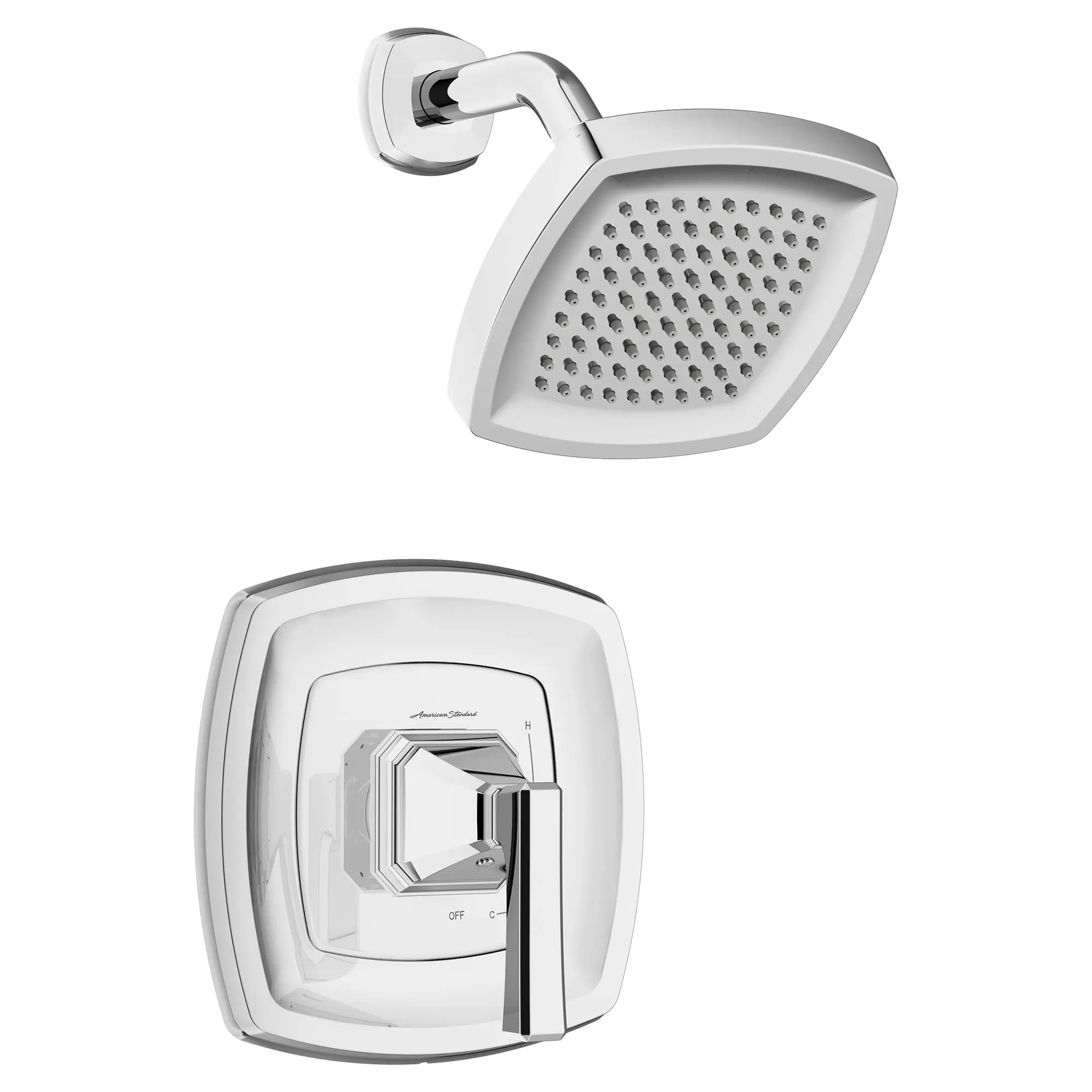 Crawford 2.5 gpm/9.5 L/min Shower Trim Kit With Showerhead, Double Ceramic Pressure Balance Cartridge With Lever Handle - Image 3