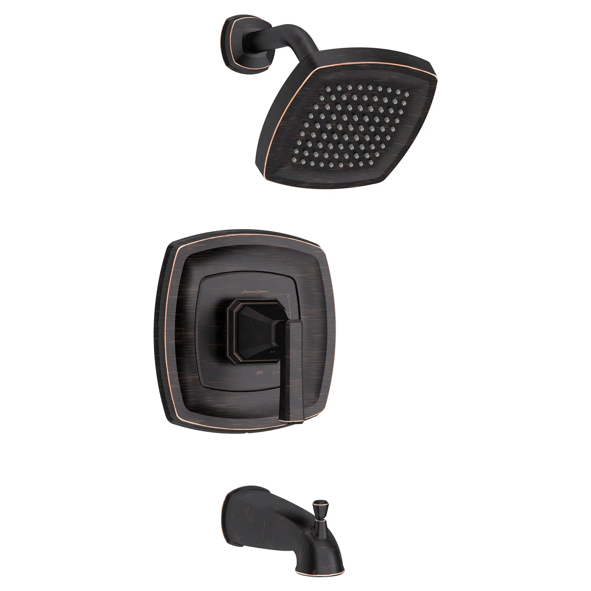 Crawford 1.8 gpm/6.8 L/min Tub and Shower Trim Kit With Water-Saving Showerhead, Double Ceramic Pressure Balance Cartridge With Lever Handle - Image 34