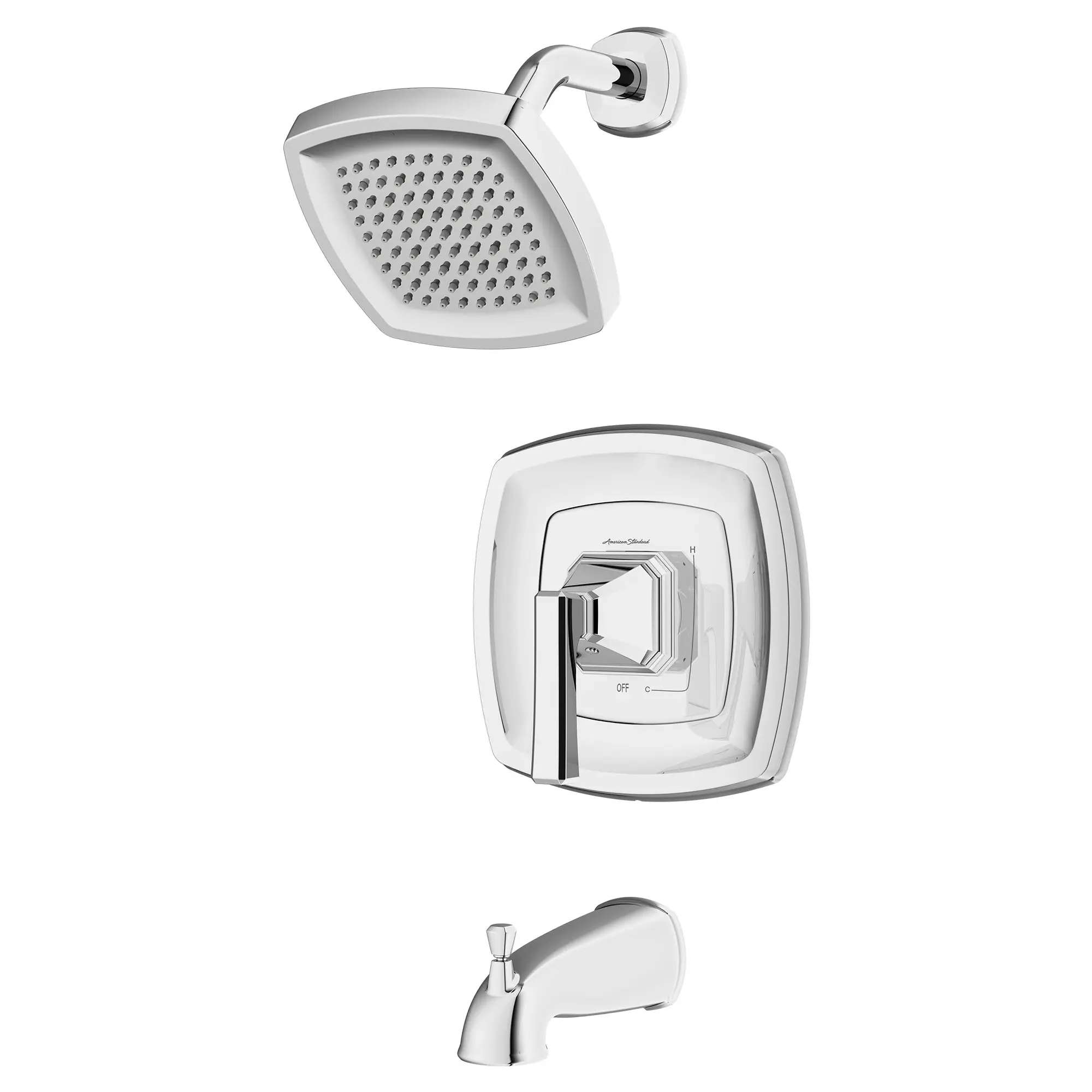Crawford 2.5 gpm/9.5 L/min Tub and Shower Trim Kit With Showerhead, Double Ceramic Pressure Balance Cartridge With Lever Handle - Image 9