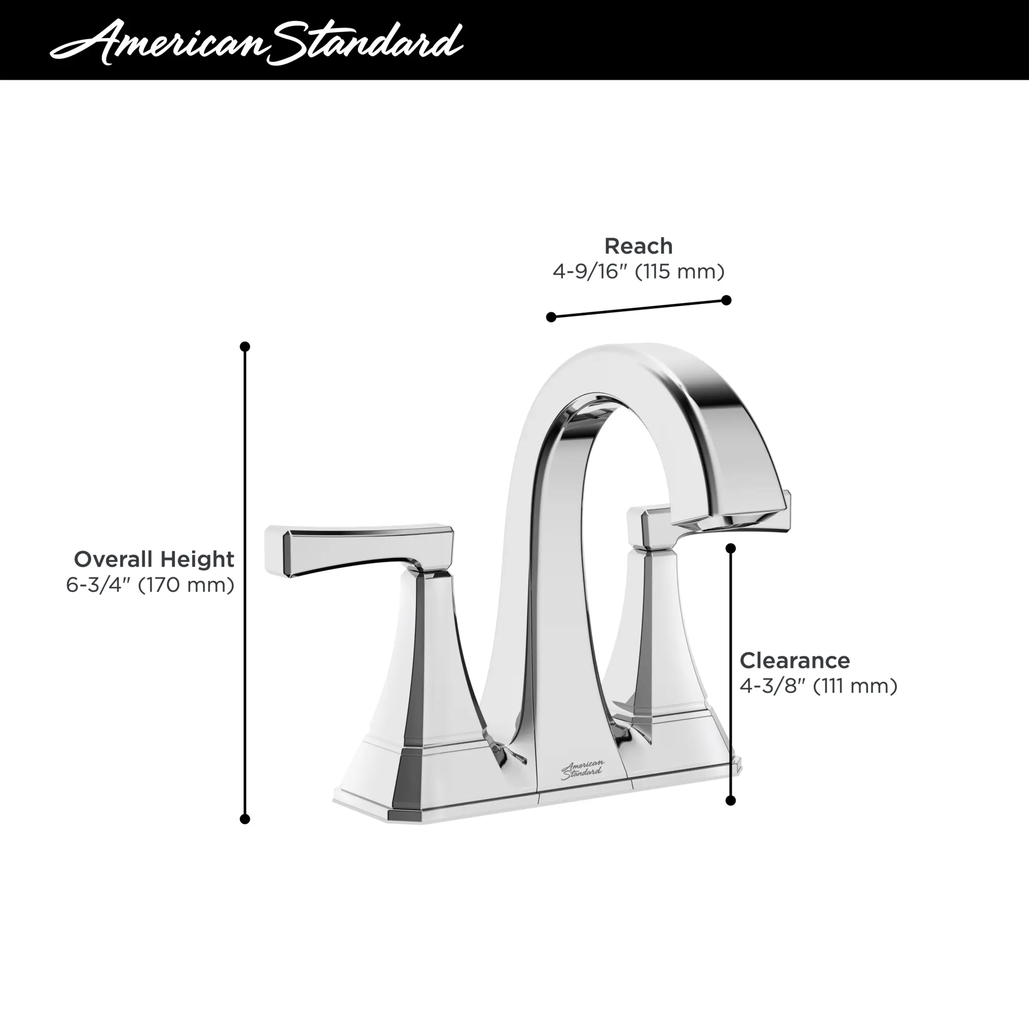 Crawford 4-Inch Centerset 2-Handle Bathroom Faucet 1.2 gpm/4.5 L/min With Lever Handles - Image 27