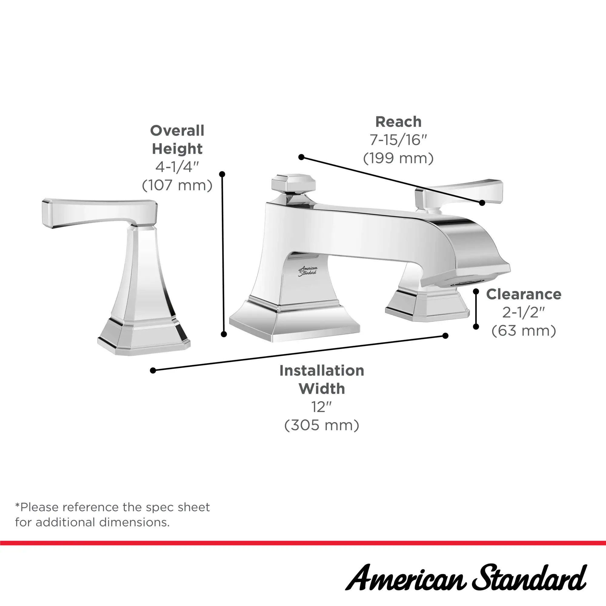 Crawford Bathtub Faucet With Lever Handles for Flash® Rough-In Valve - Image 9