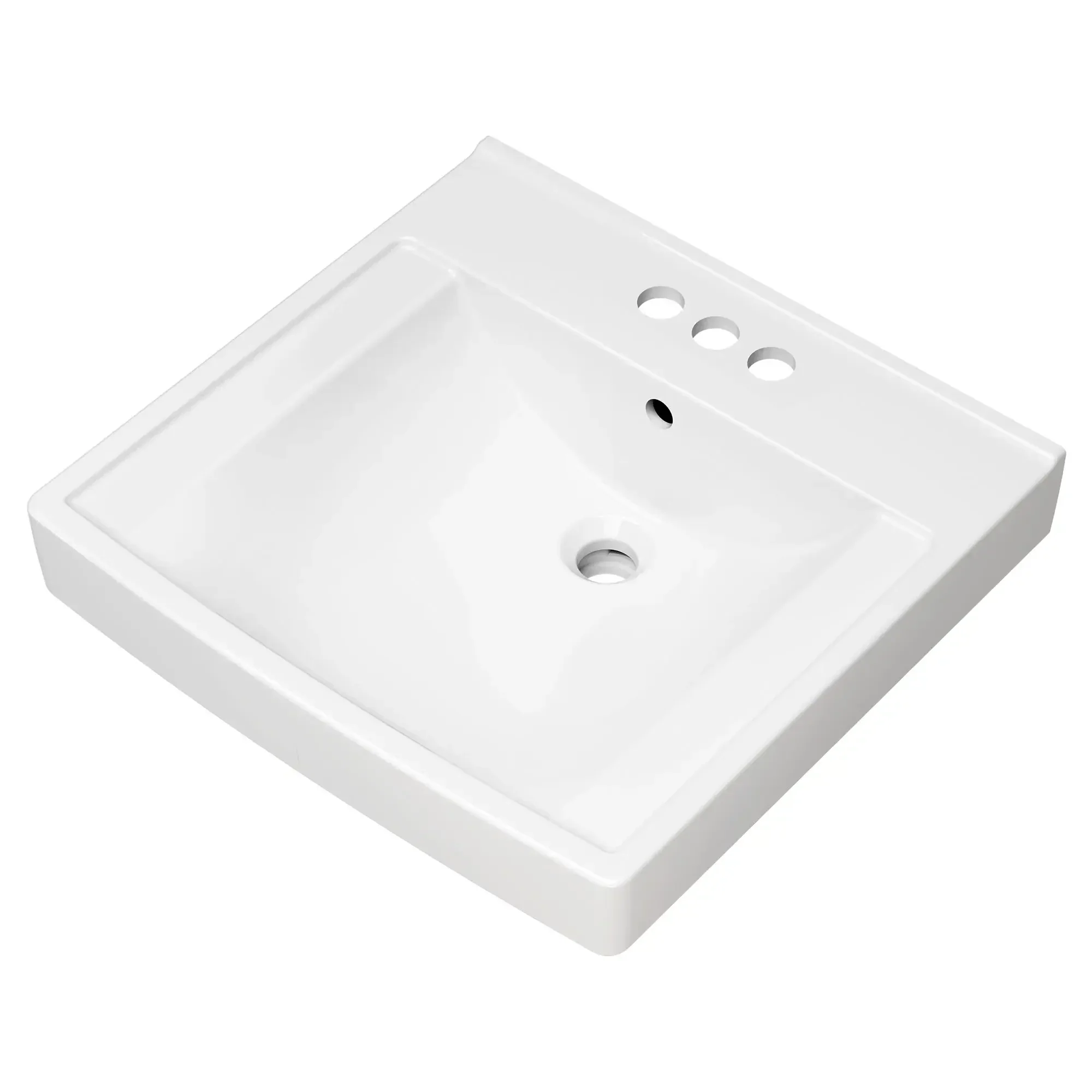 Decorum® 21 x 20-1/4-Inch (533 x 514 mm) Wall-Hung EverClean® Sink With 4-Inch Centerset - Image 8