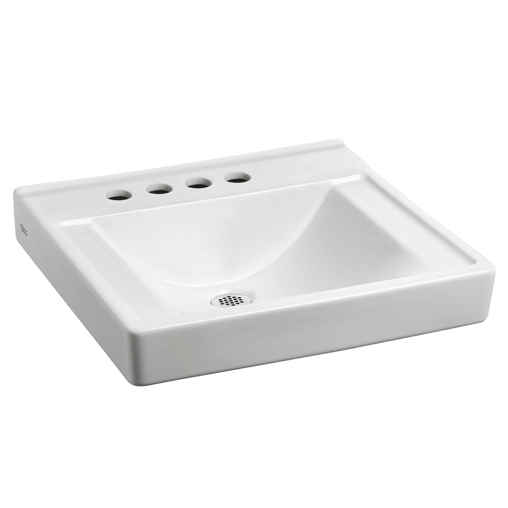 Decorum® Wall-Hung EverClean® Sink Less Overflow with 4-Inch Centerset and Extra Left-Hand Hole - Image 2