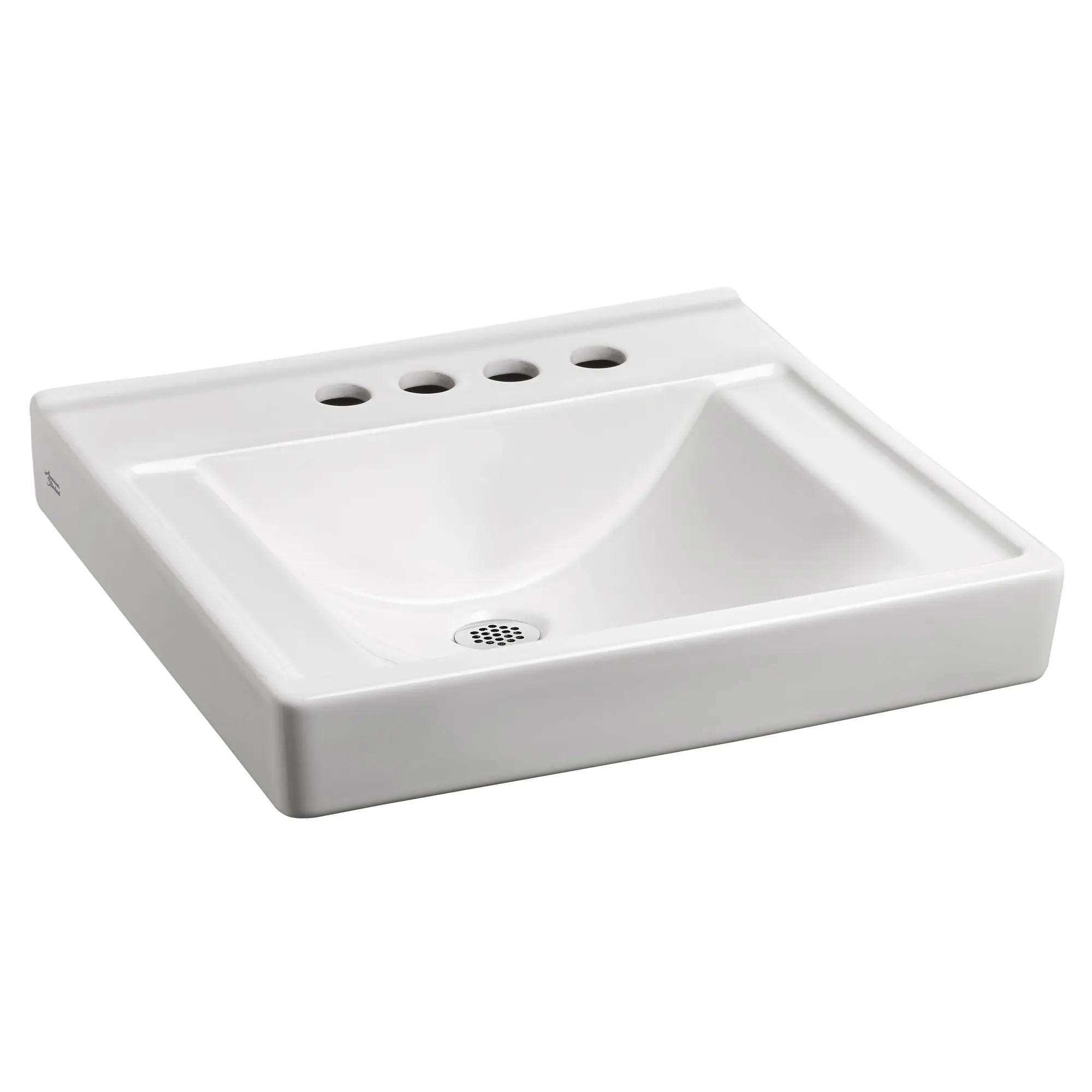 Decorum® Wall-Hung EverClean® Sink Less Overflow With 4-Inch Centerset and Extra Right-Hand Hole - Image 2