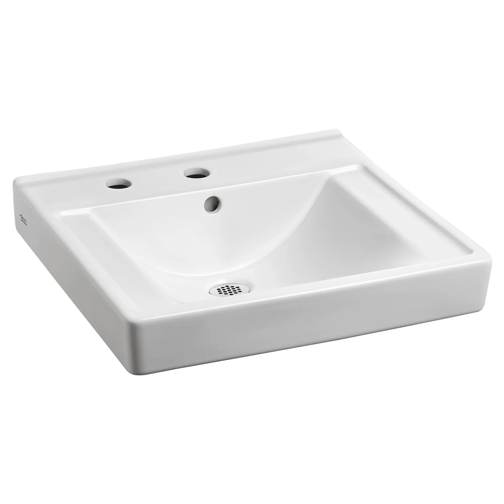 Decorum® Wall-Hung EverClean® Sink Less Overflow With Center Hole Only and Extra Right-Hand Hole - Image 2