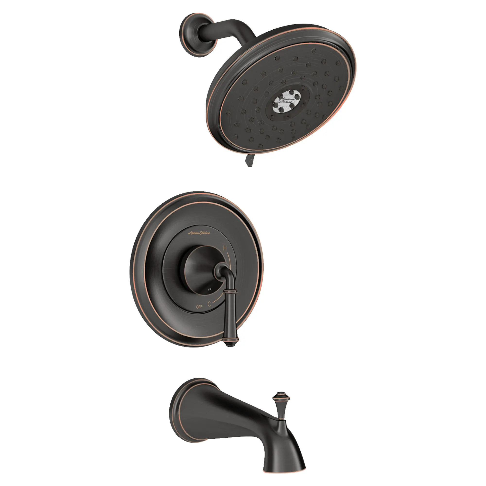 Delancey® 1.8 gpm/6.8 L/min Tub and Shower Trim Kit With Water-Saving 4-Function Showerhead and Lever Handle - Image 18