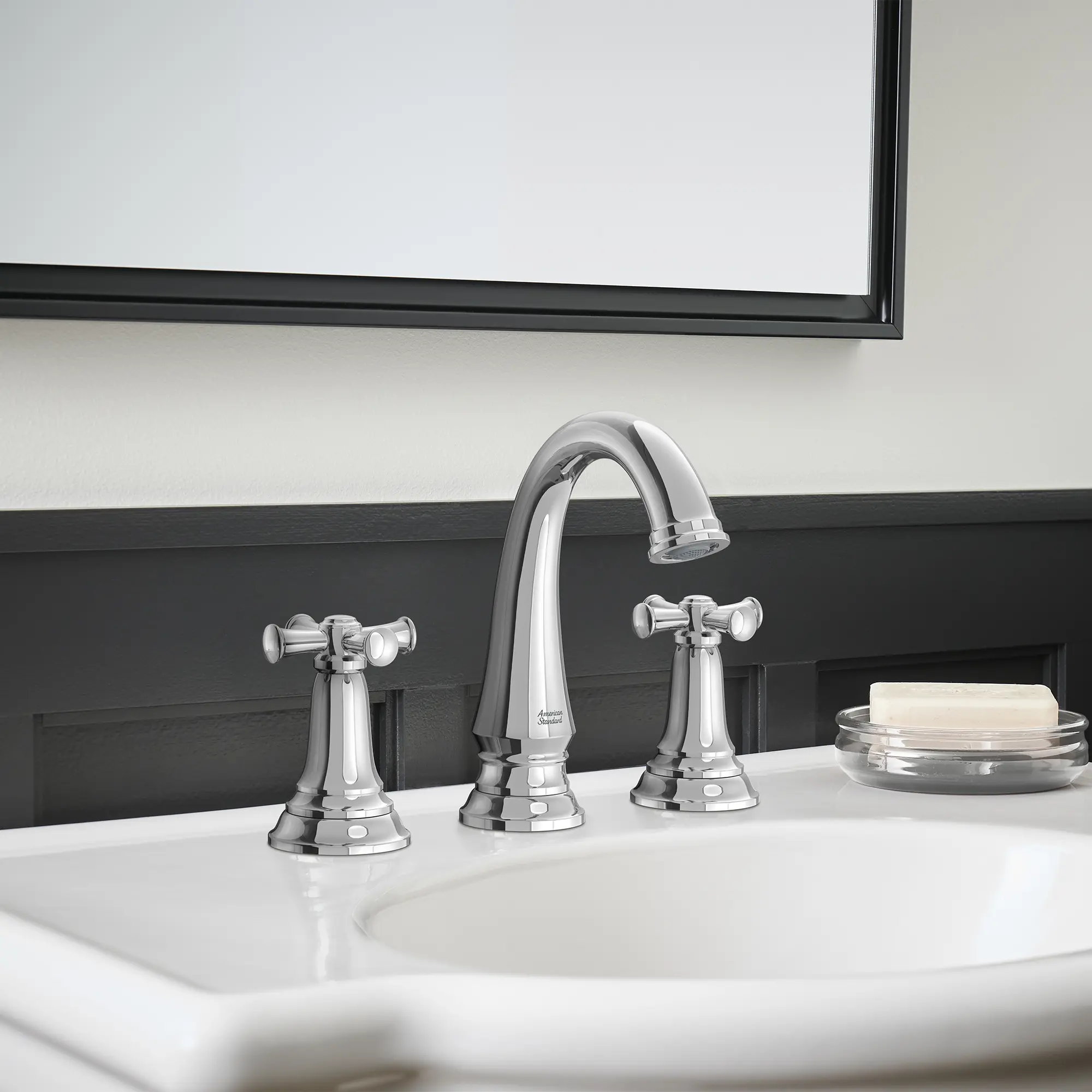 Delancey® 8-Inch Widespread 2-Handle Bathroom Faucet 1.2 gpm/4.5 L/min With Cross Handles - Image 4