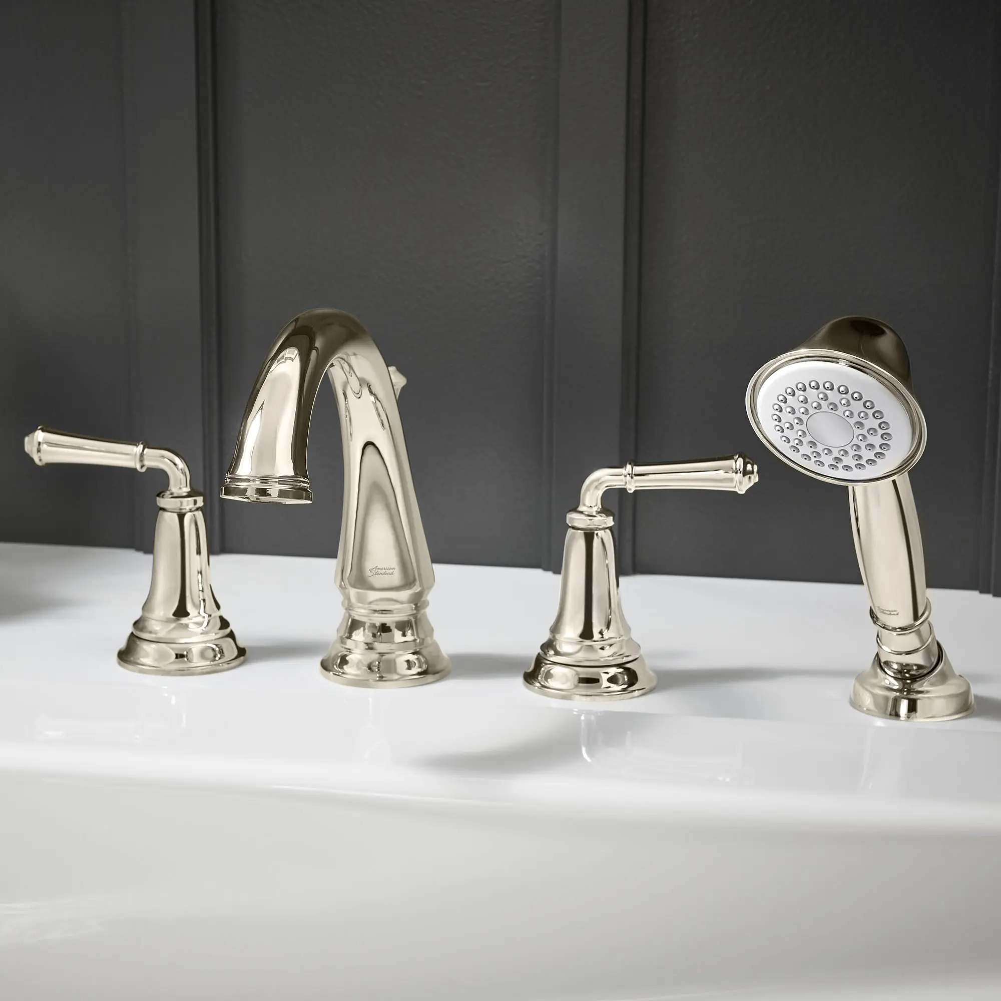 Delancey® Bathtub Faucet With Lever Handles and Personal Shower for Flash® Rough-In Valve - Image 14
