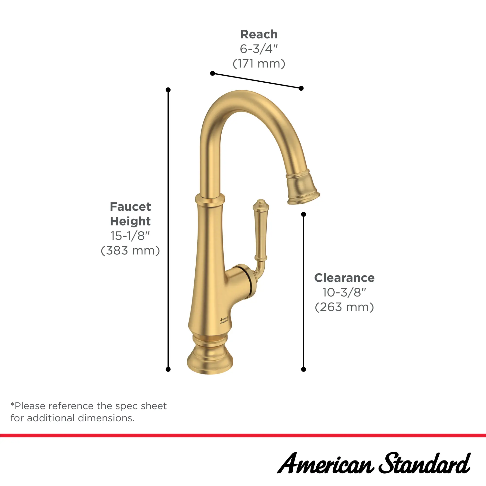 Delancey® Single-Handle Pull-Down Bar Faucet 1.5 gpm/5.7 L/min - Image 7