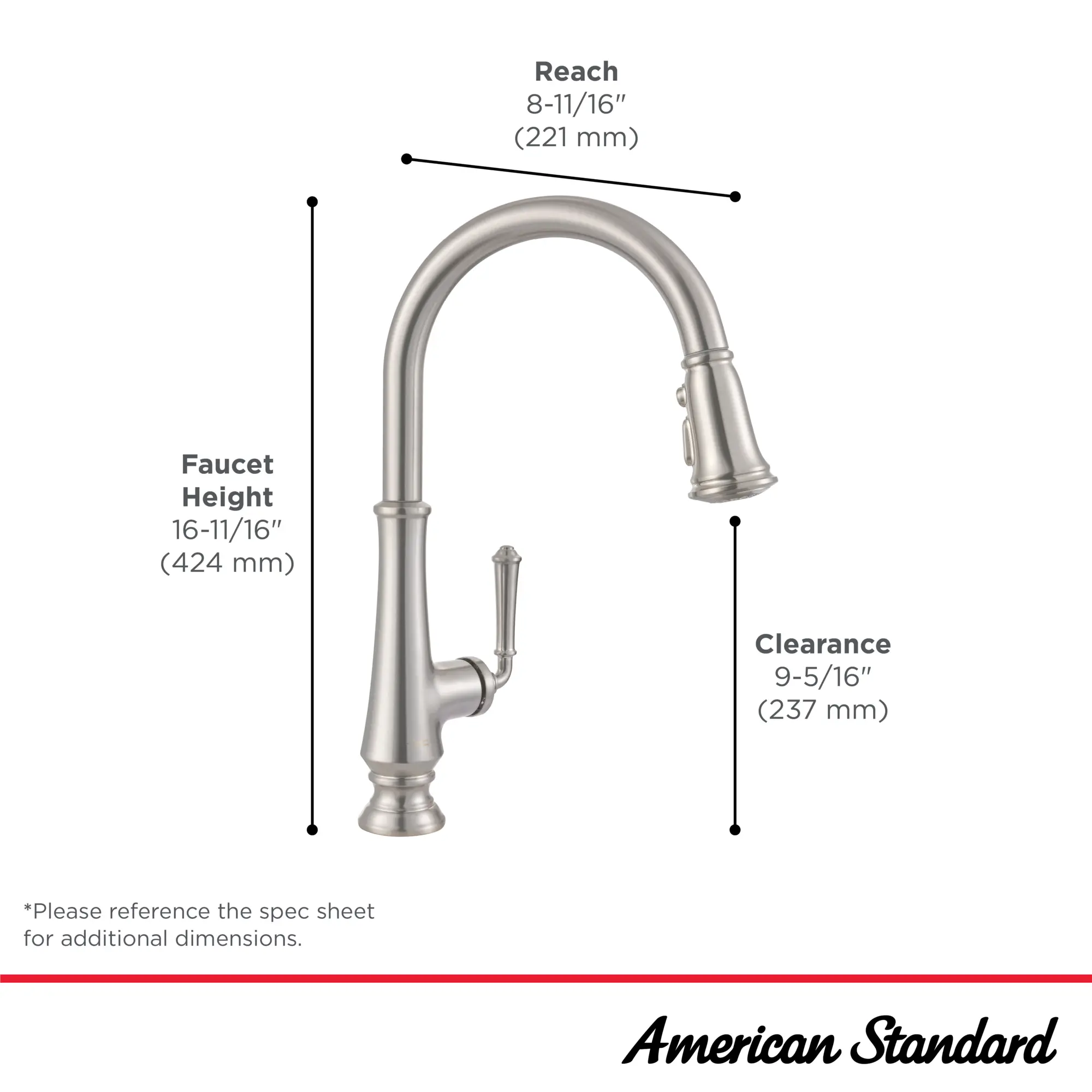 Delancey® Single-Handle Pull-Down Dual Spray Function Kitchen Faucet 1.5 gpm/5.7 L/min - Image 33