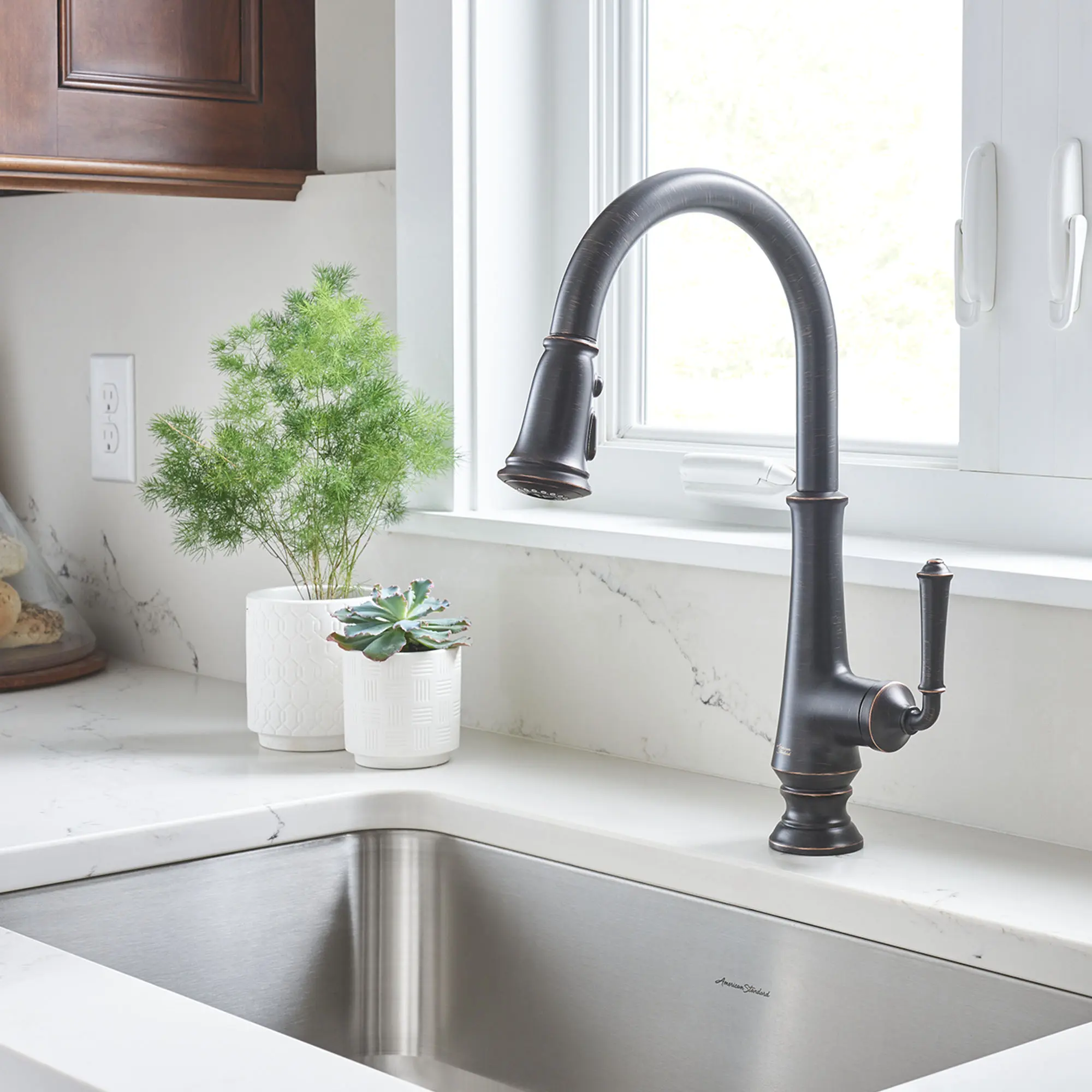 Delancey® Single-Handle Pull-Down Dual Spray Function Kitchen Faucet 1.5 gpm/5.7 L/min - Image 64