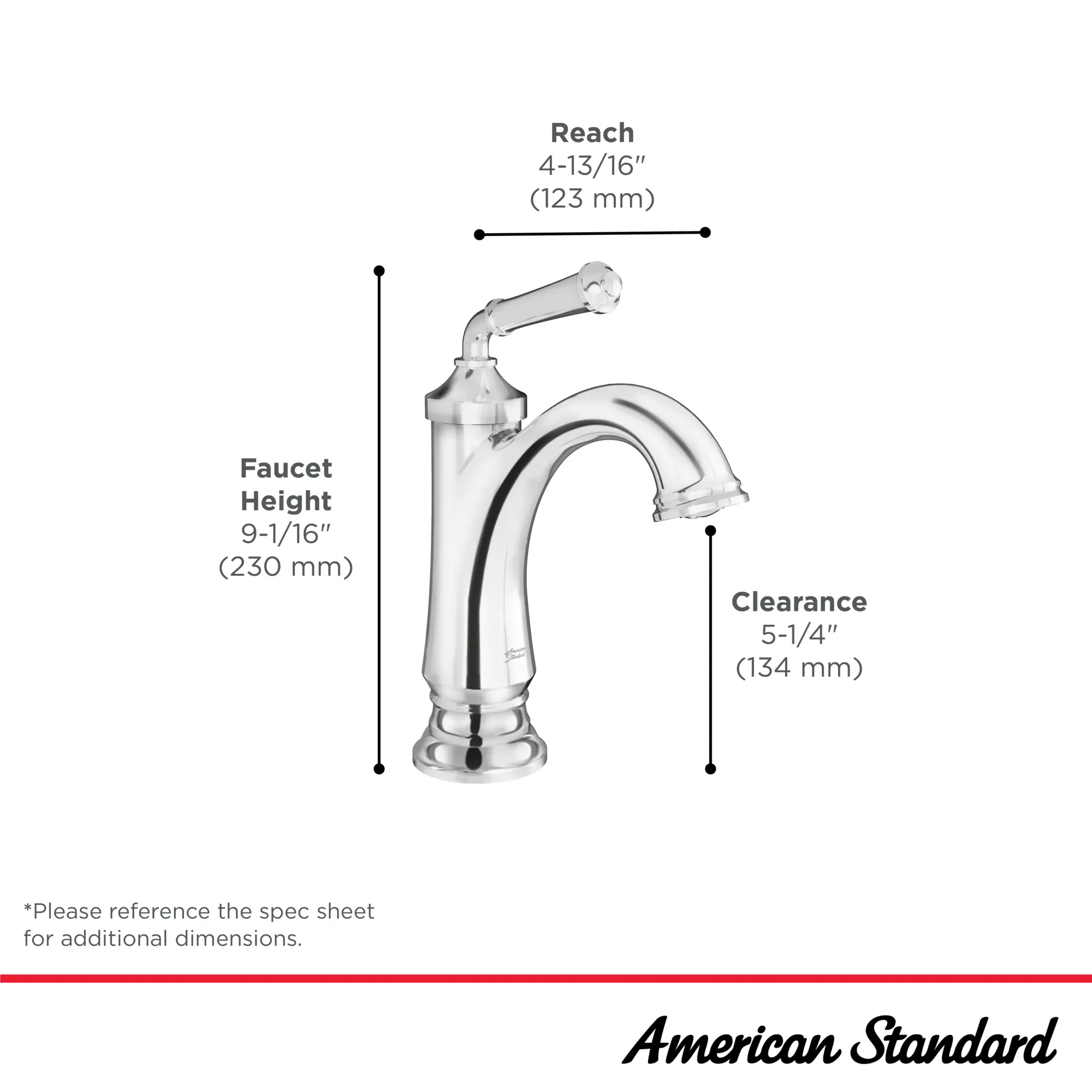 Delancey® Single Hole Single-Handle Bathroom Faucet 1.2 gpm/4.5 L/min With Lever Handle - Image 25