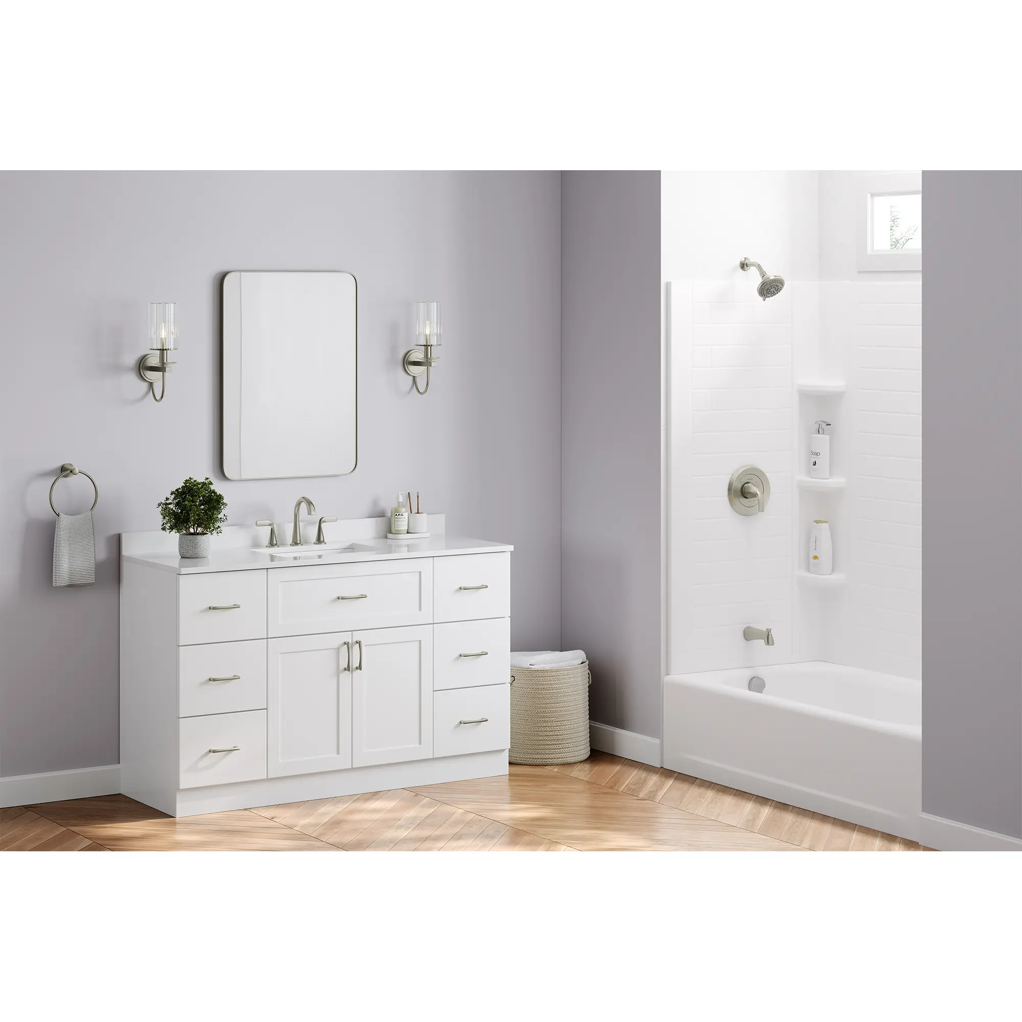 Eastway 2.5 gpm/ 9.5 L/min Tub and Shower Trim Kit with Valve and Lever Handle - Image 3