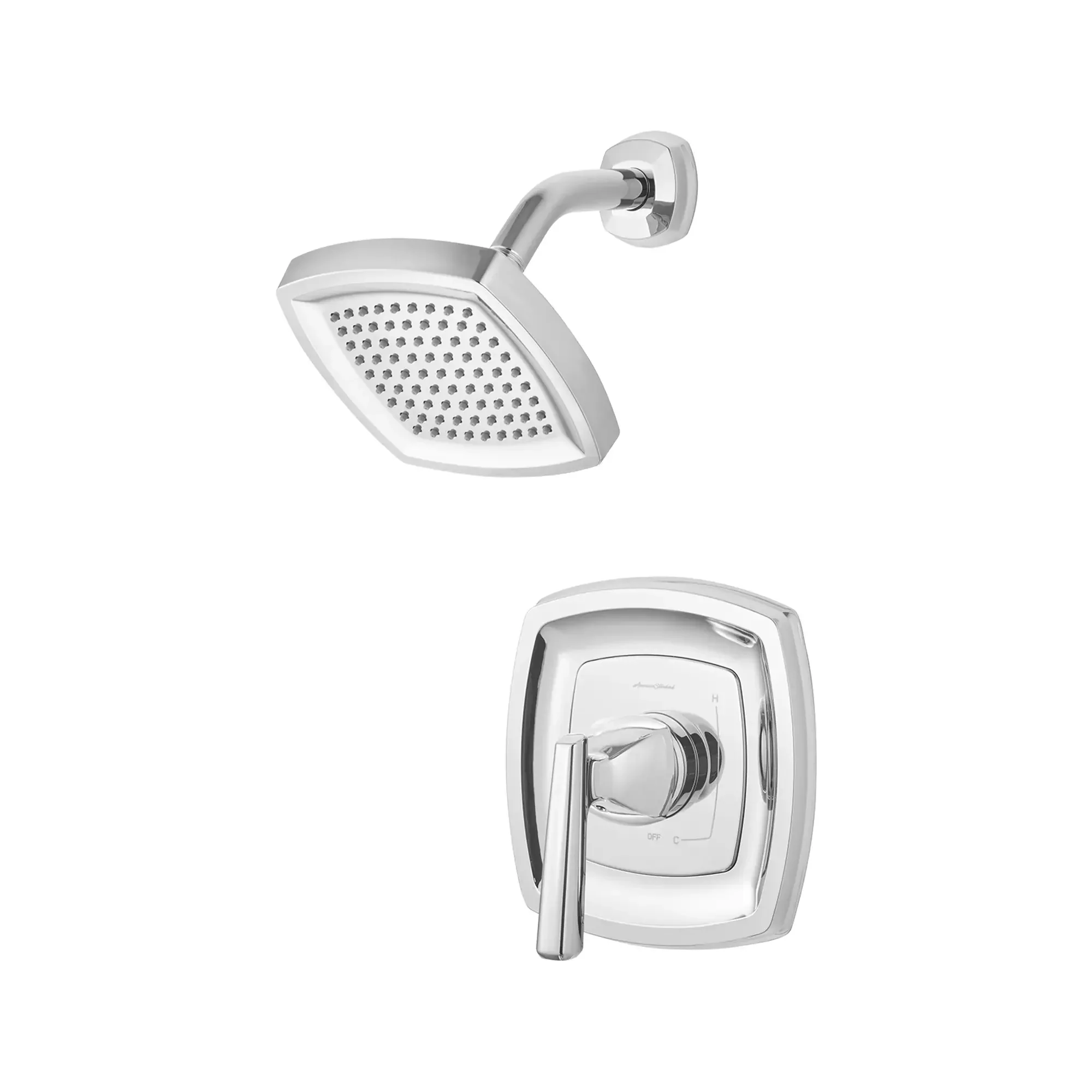 Edgemere® 1.8 gpm/6.8 L/min Shower Trim Kit With Water-Saving Showerhead, Double Ceramic Pressure Balance Cartridge With Lever Handle - Image 19