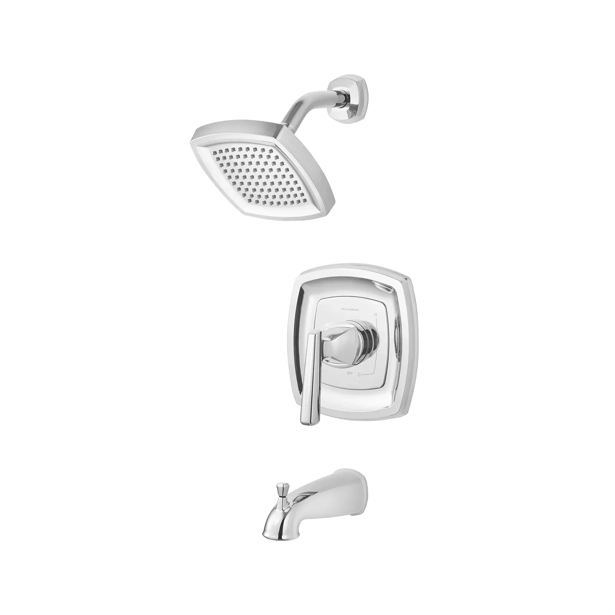 Edgemere® 1.8 gpm/6.8 L/min Tub and Shower Trim Kit With Water-Saving Showerhead, Double Ceramic Pressure Balance Cartridge With Lever Handle - Image 15