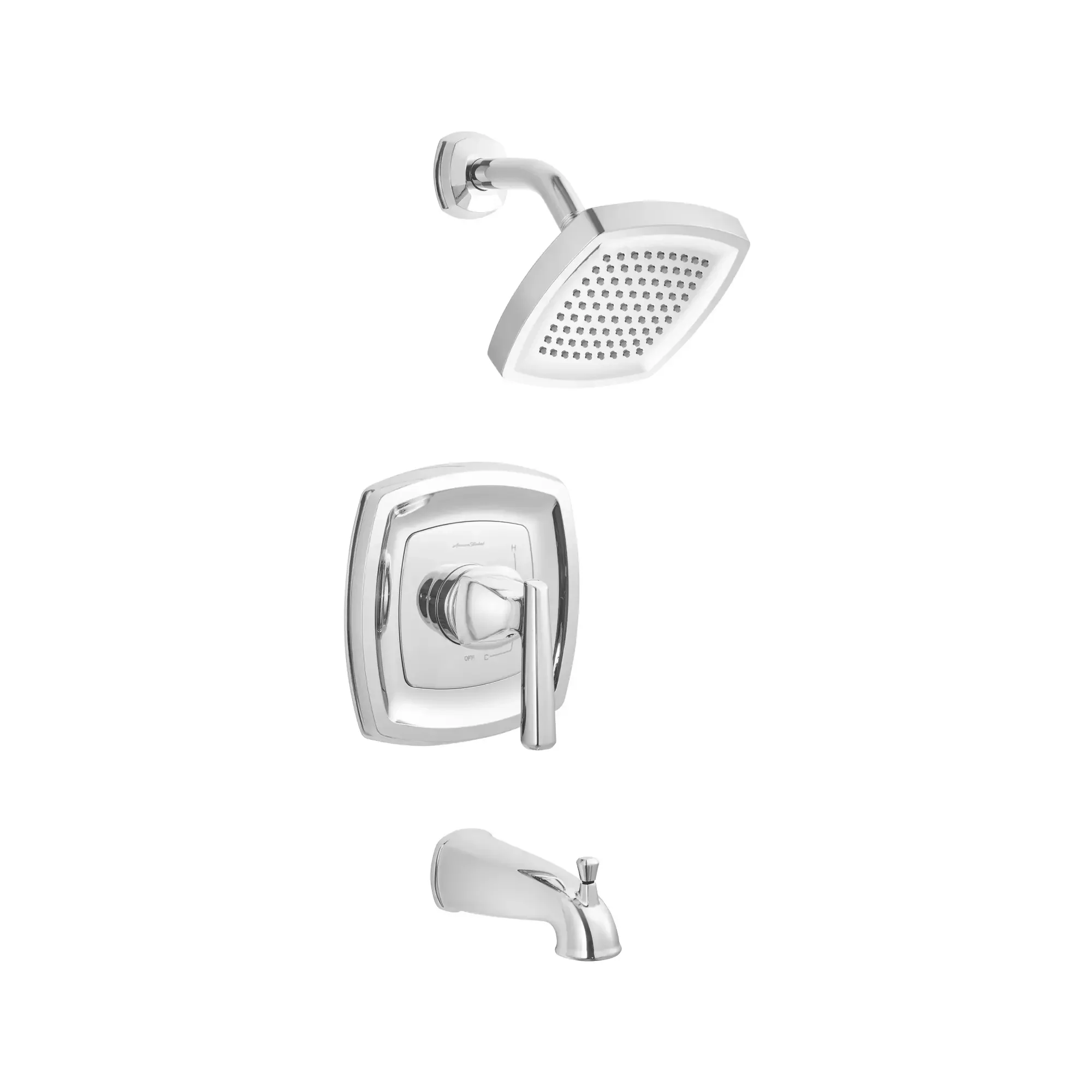 Edgemere® 2.5 gpm/9.5 L/min Tub and Shower Trim Kit With Showerhead, Double Ceramic Pressure Balance Cartridge With Lever Handle - Image 11