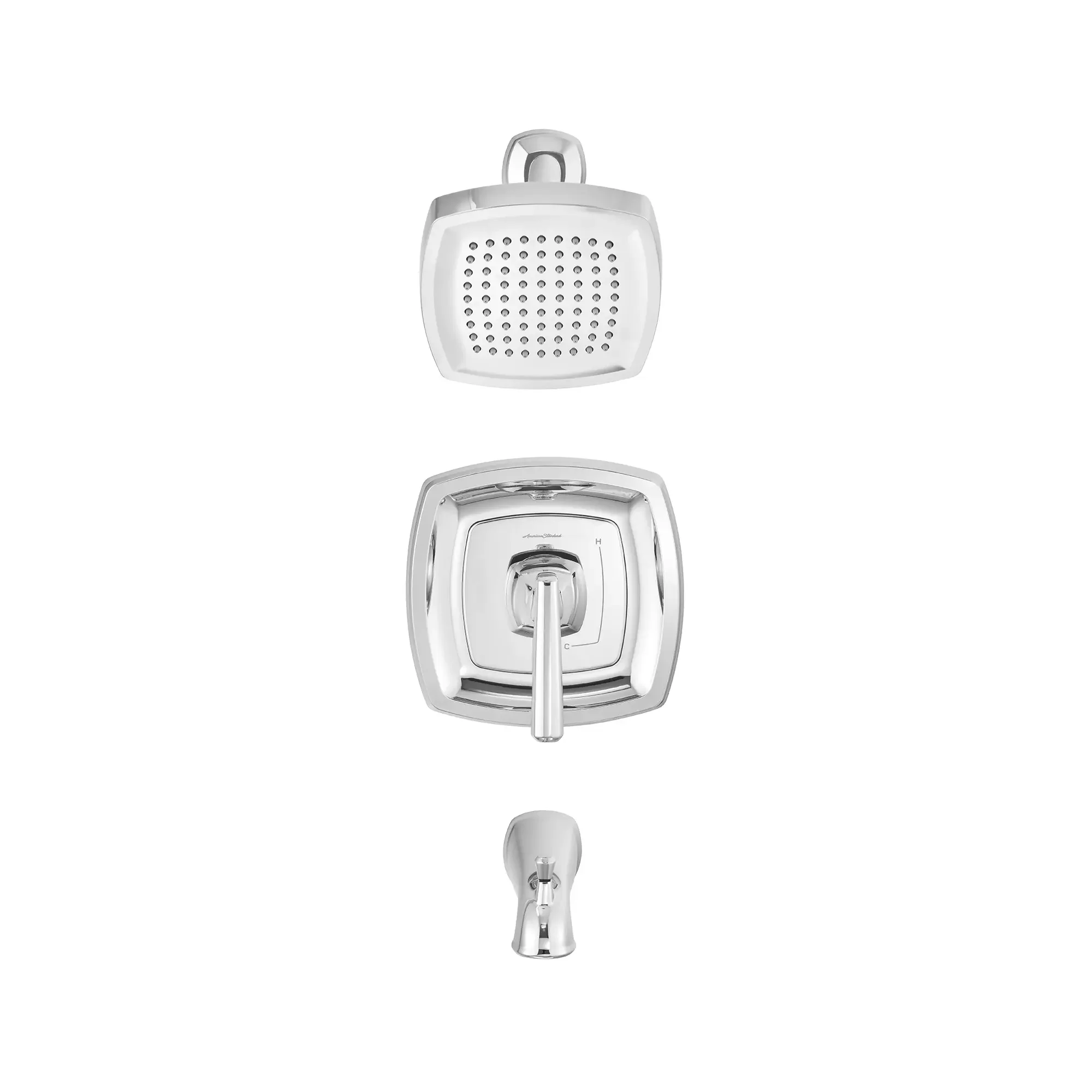 Edgemere® 2.5 gpm/9.5 L/min Tub and Shower Trim Kit With Showerhead, Double Ceramic Pressure Balance Cartridge With Lever Handle - Image 2