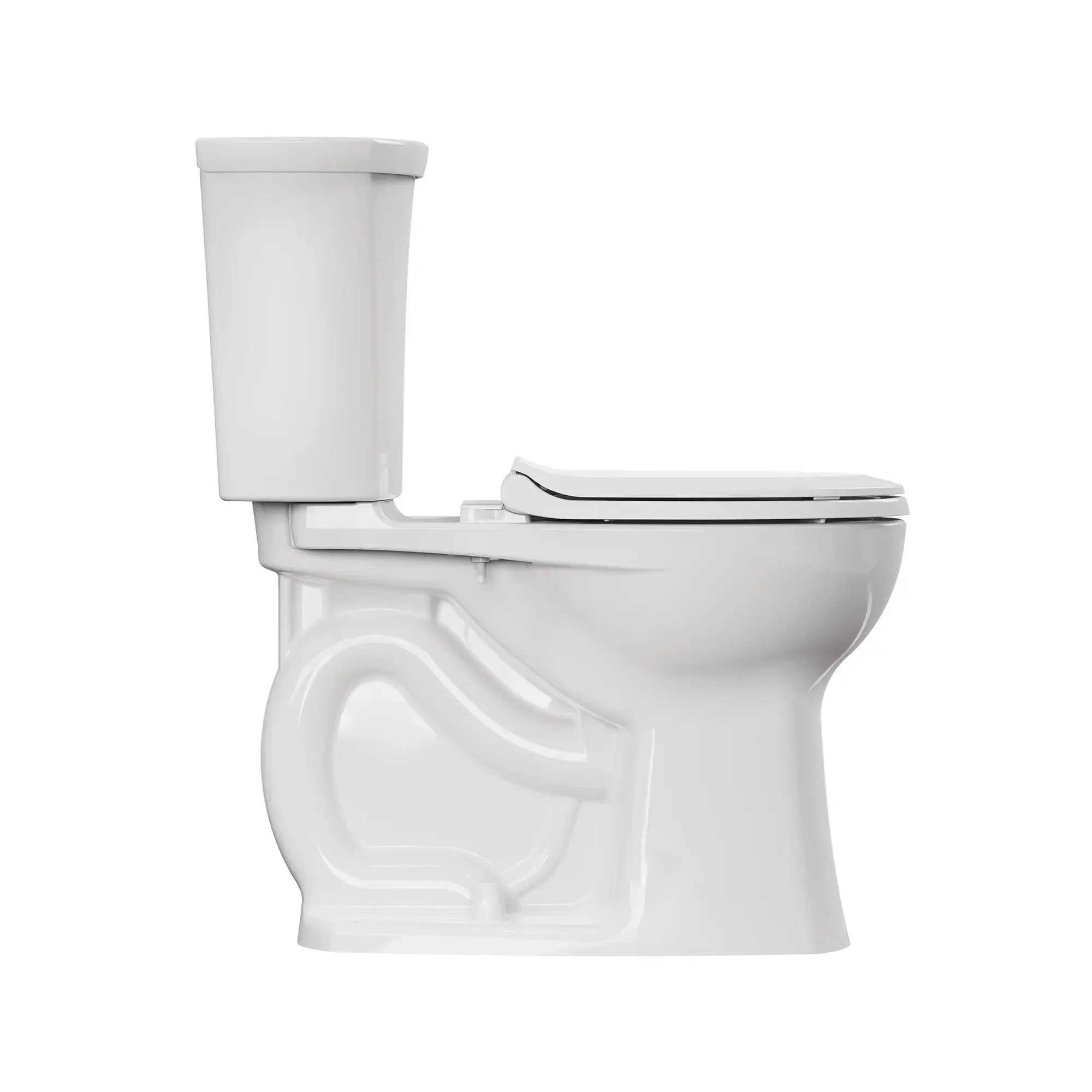Edgemere® Two-Piece 1.28 gpf/4.8 Lpf Chair-Height Round-Front Right-Hand Trip Lever Toilet With Seat and Wax Ring - Image 3