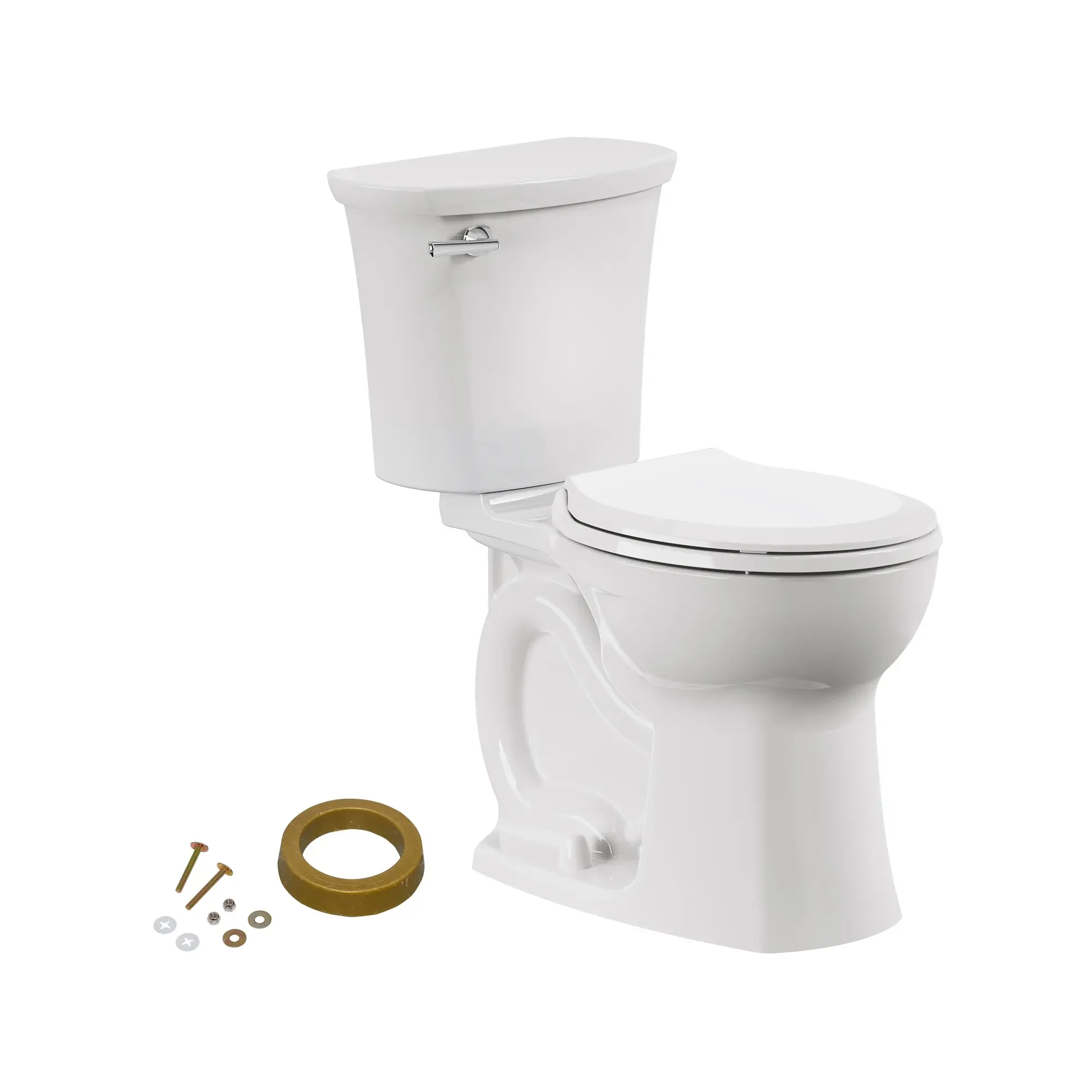 Edgemere® Two-Piece 1.28 gpf/4.8 Lpf Chair-Height Round-Front Toilet With Seat and Wax Ring - Image 6