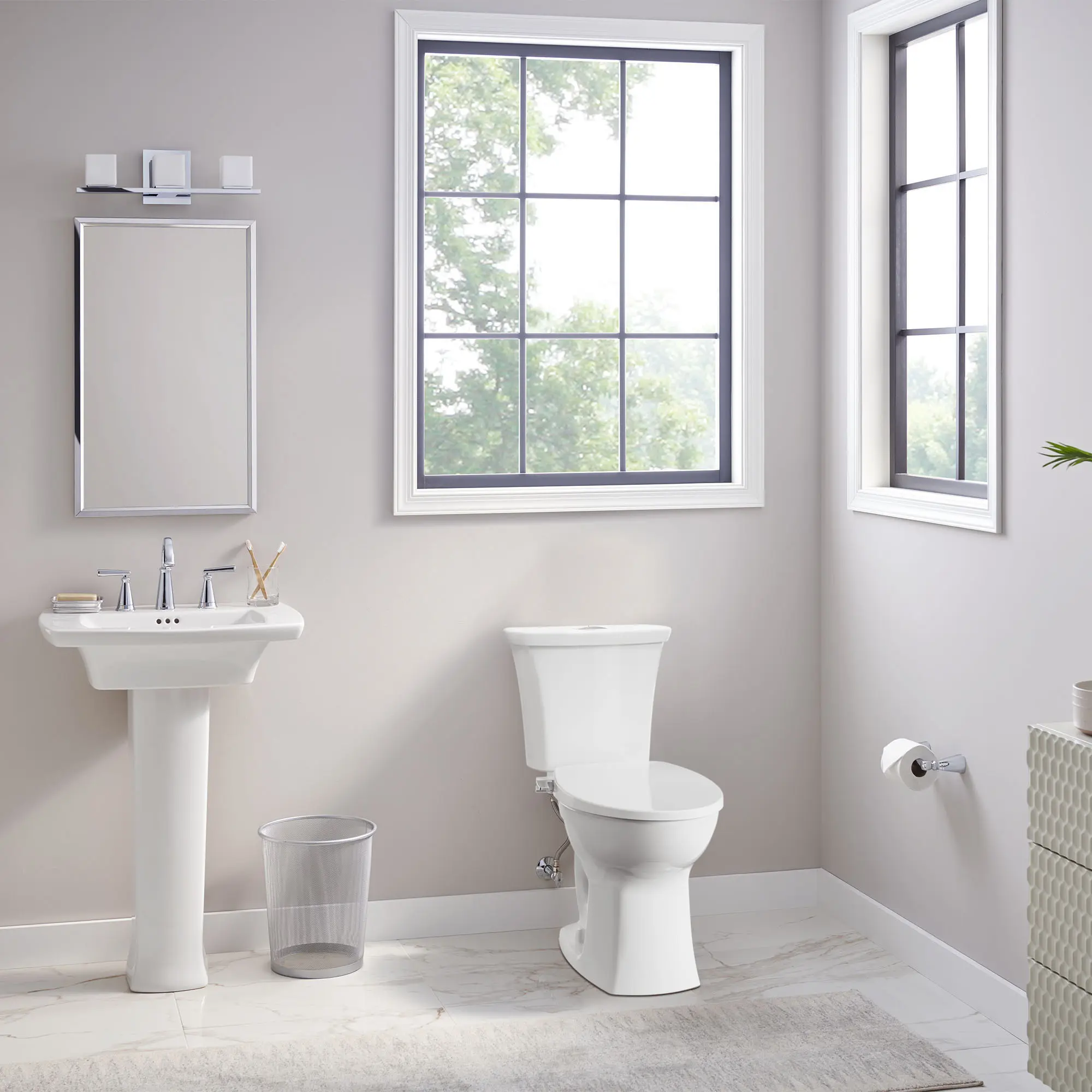 Edgemere® Two-Piece Dual Flush 1.6 gpf/6.0 Lpf and 1.1 gpf/4.2 Lpf Chair-Height Elongated Toilet With AquaWash® Slim Non-Electric SpaLet® Bidet Seat and Wax Ring - Image 10