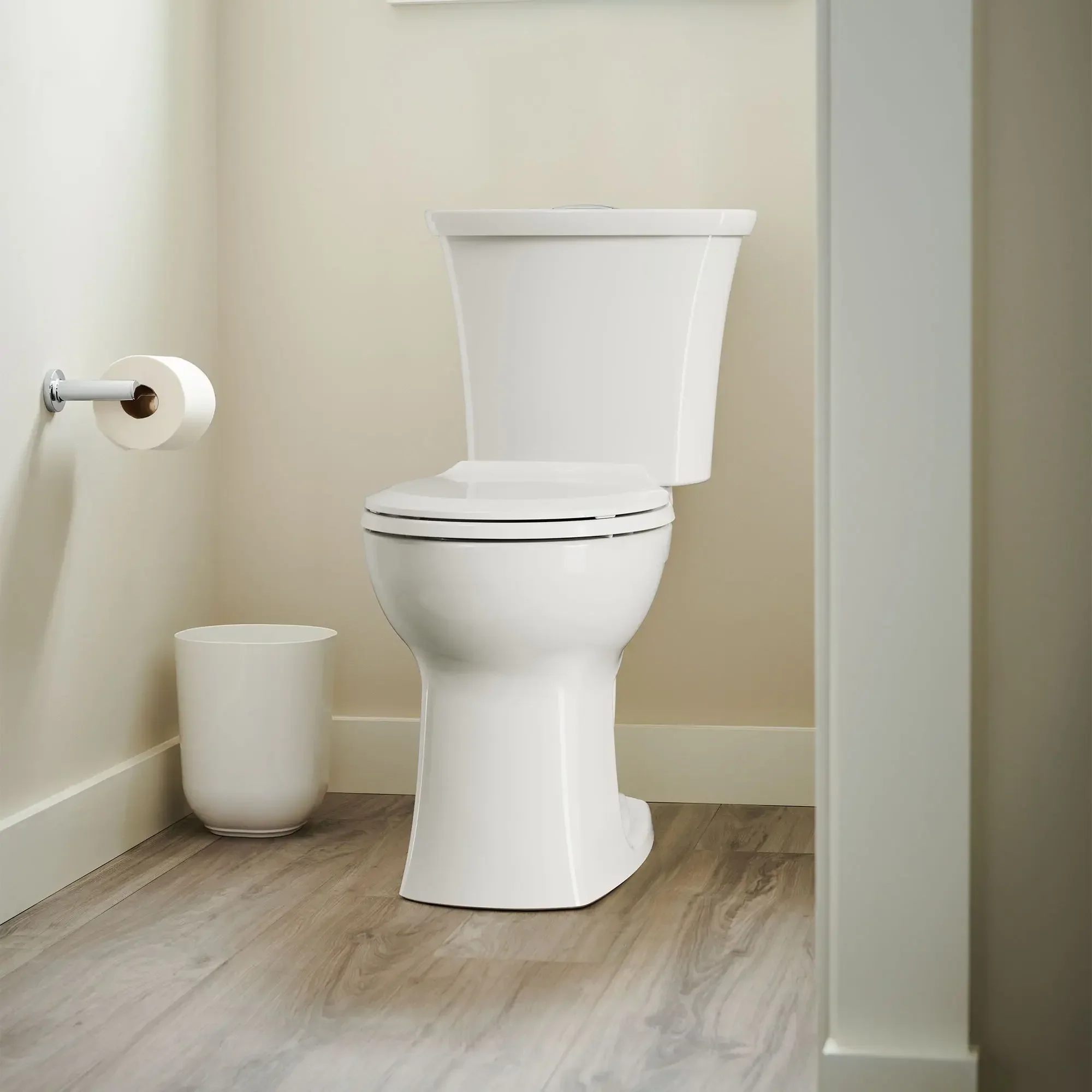 Edgemere® Two-Piece Dual Flush 1.6 gpf/6.0 Lpf and 1.1 gpf/4.2 Lpf Chair-Height Round-Front Toilet Less Seat - Image 12
