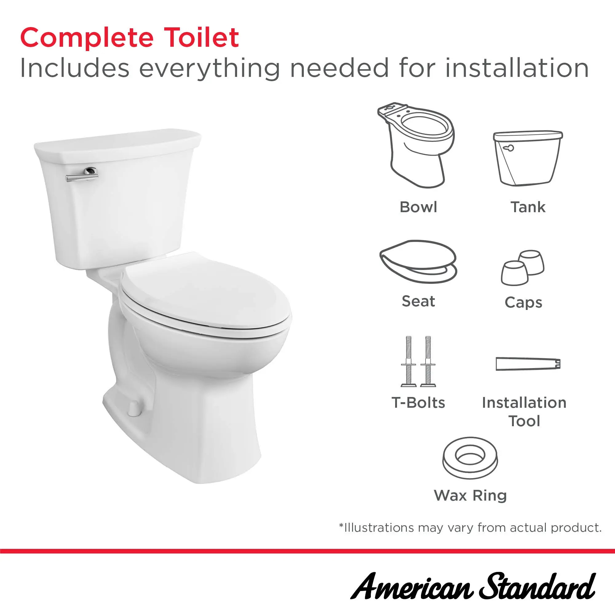 Edgemere Two-Piece 1.28 gpf/4.8 Lpf Chair Height Elongated 10-Inch Rough Toilet with Seat - Image 11