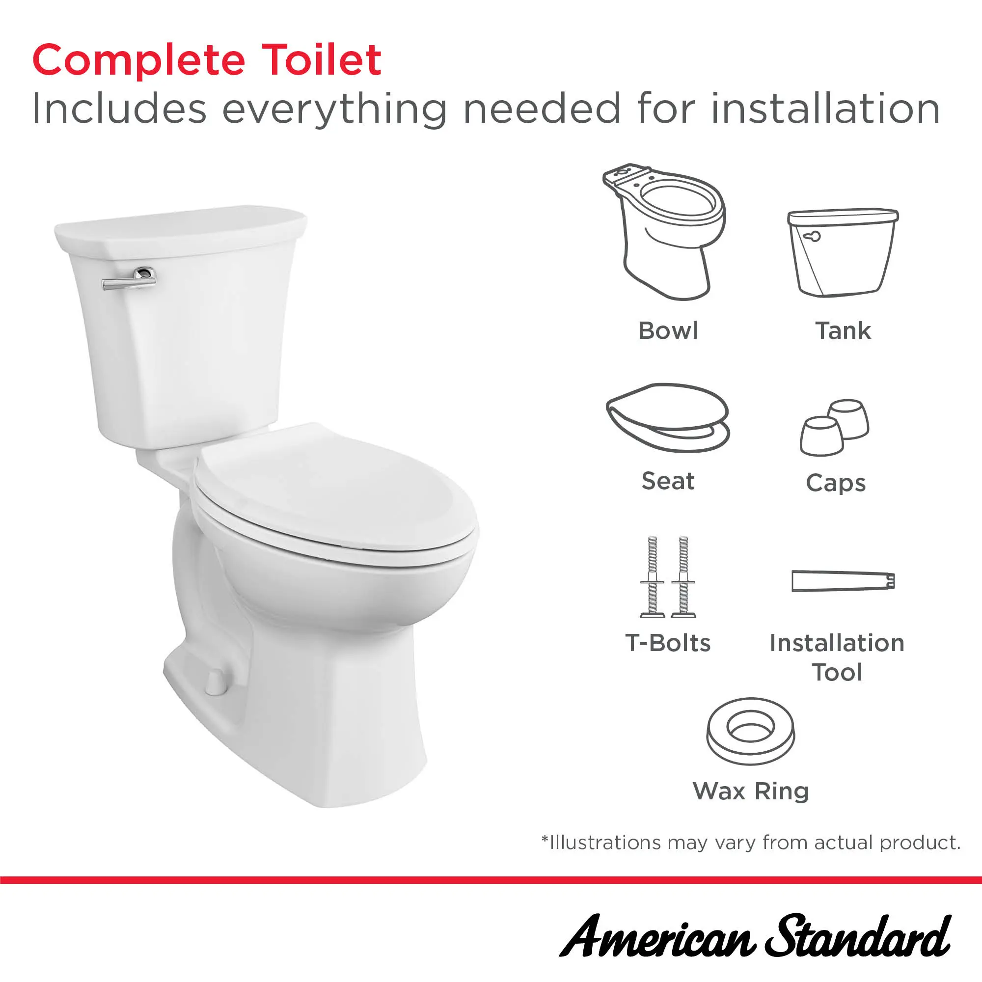 Edgemere Two-Piece 1.28 gpf/4.8 Lpf Chair Height Elongated Lined Toilet with Seat - Image 10