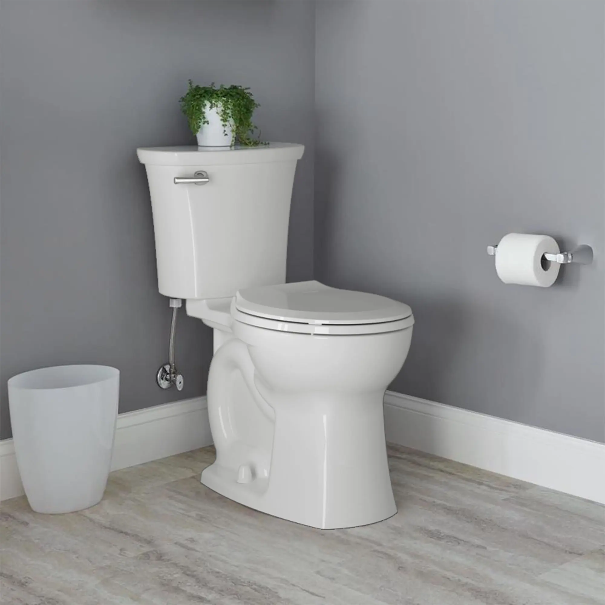 Edgemere Two-Piece 1.28 gpf/4.8 Lpf Chair Height Round Front Toilet with Seat - Image 18