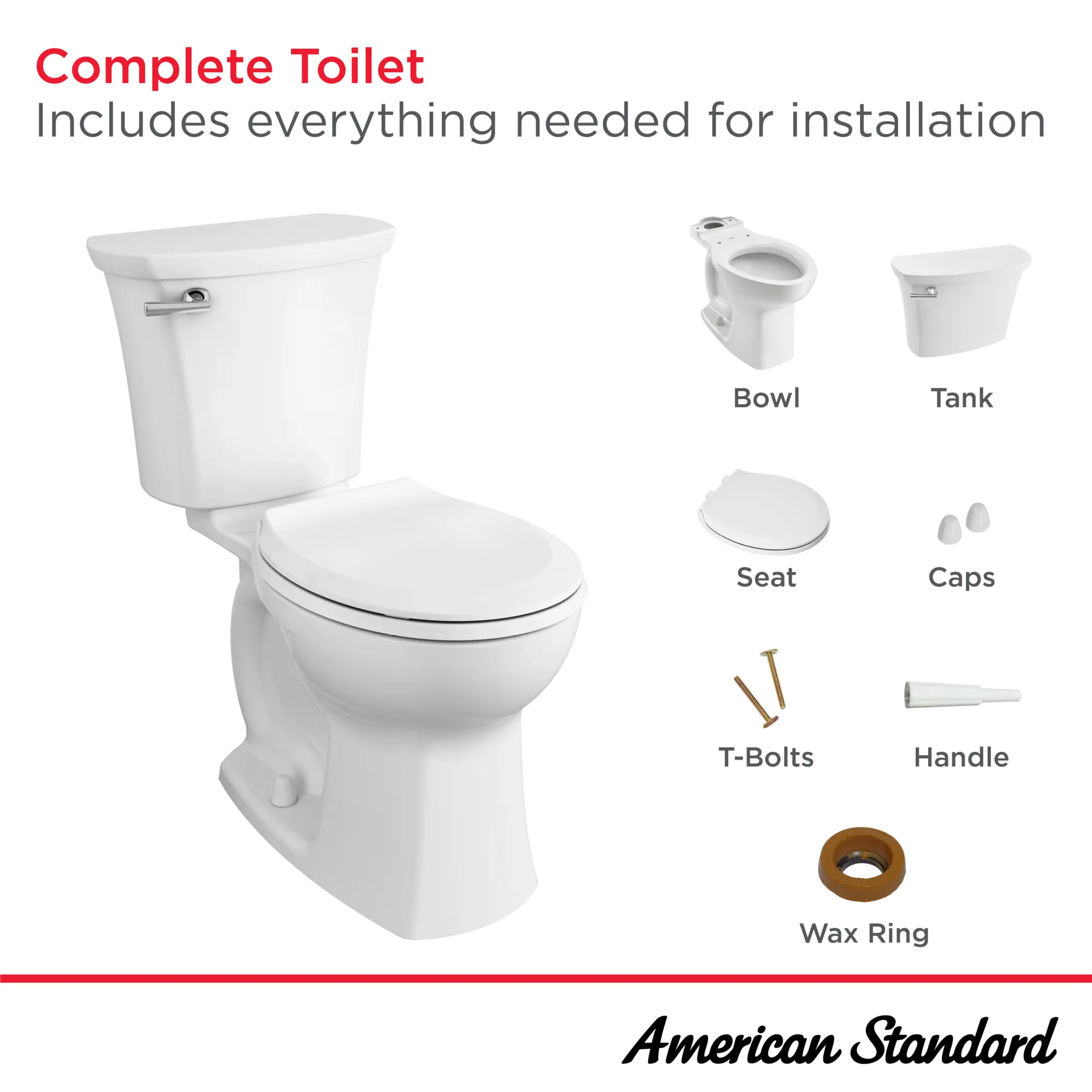 Edgemere Two-Piece 1.28 gpf/4.8 Lpf Chair Height Round Front Toilet with Seat - Image 23