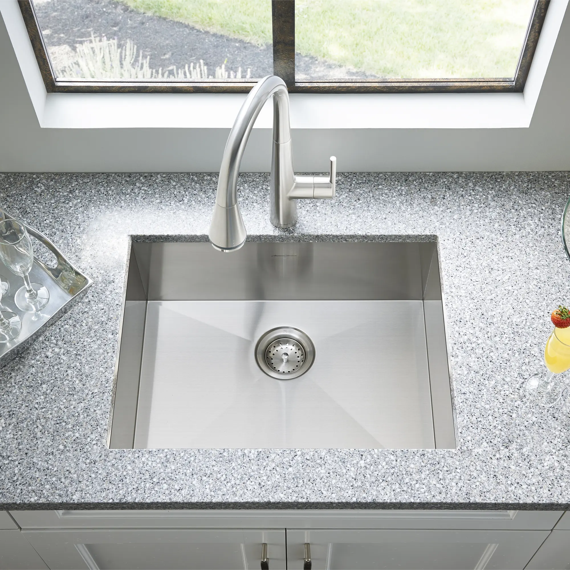 Edgewater® 25 x 22-Inch Stainless Steel 1-Hole Dual Mount Single-Bowl ADA Kitchen Sink - Image 7
