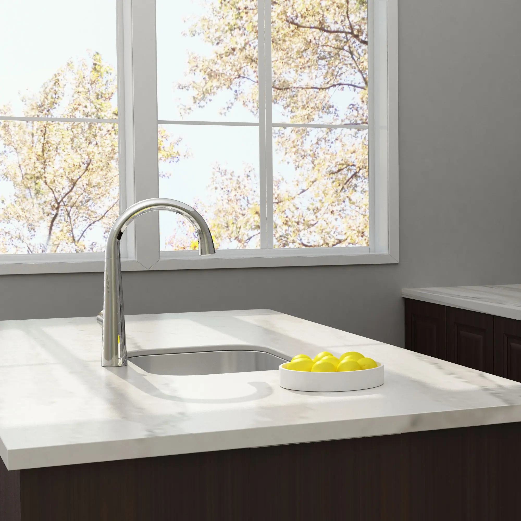 Edgewater® Single-Handle Pull-Down Multi Spray Kitchen Faucet 1.8 gpm/6.8 L/min - Image 3