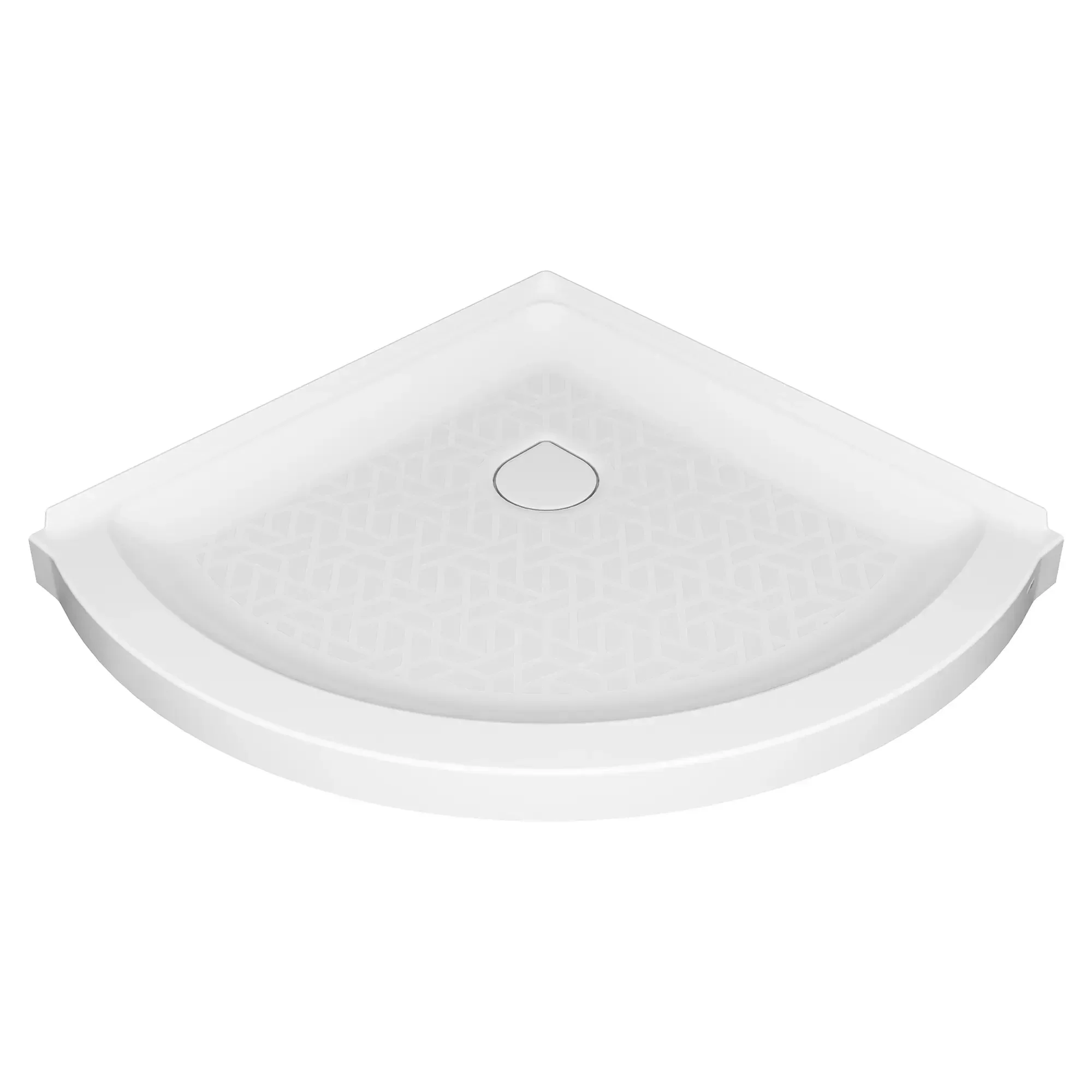 Elevate 36-inch Curved Shower Base with Center Drain - Image 2