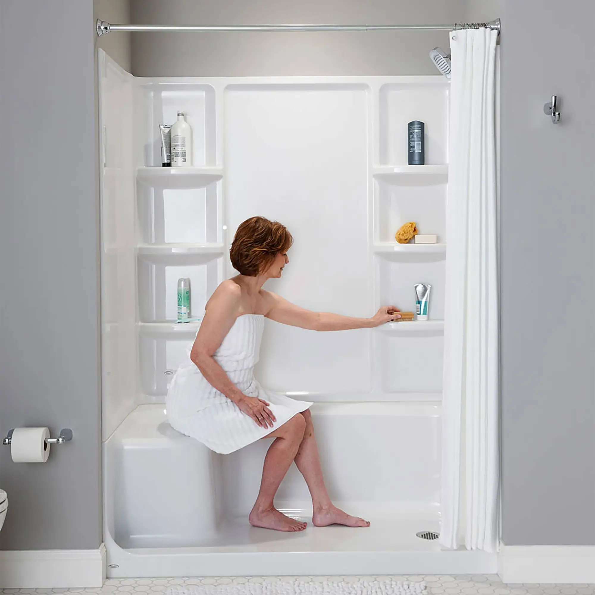 Elevate Seated Shower Base - Right Hand Outlet - Image 7