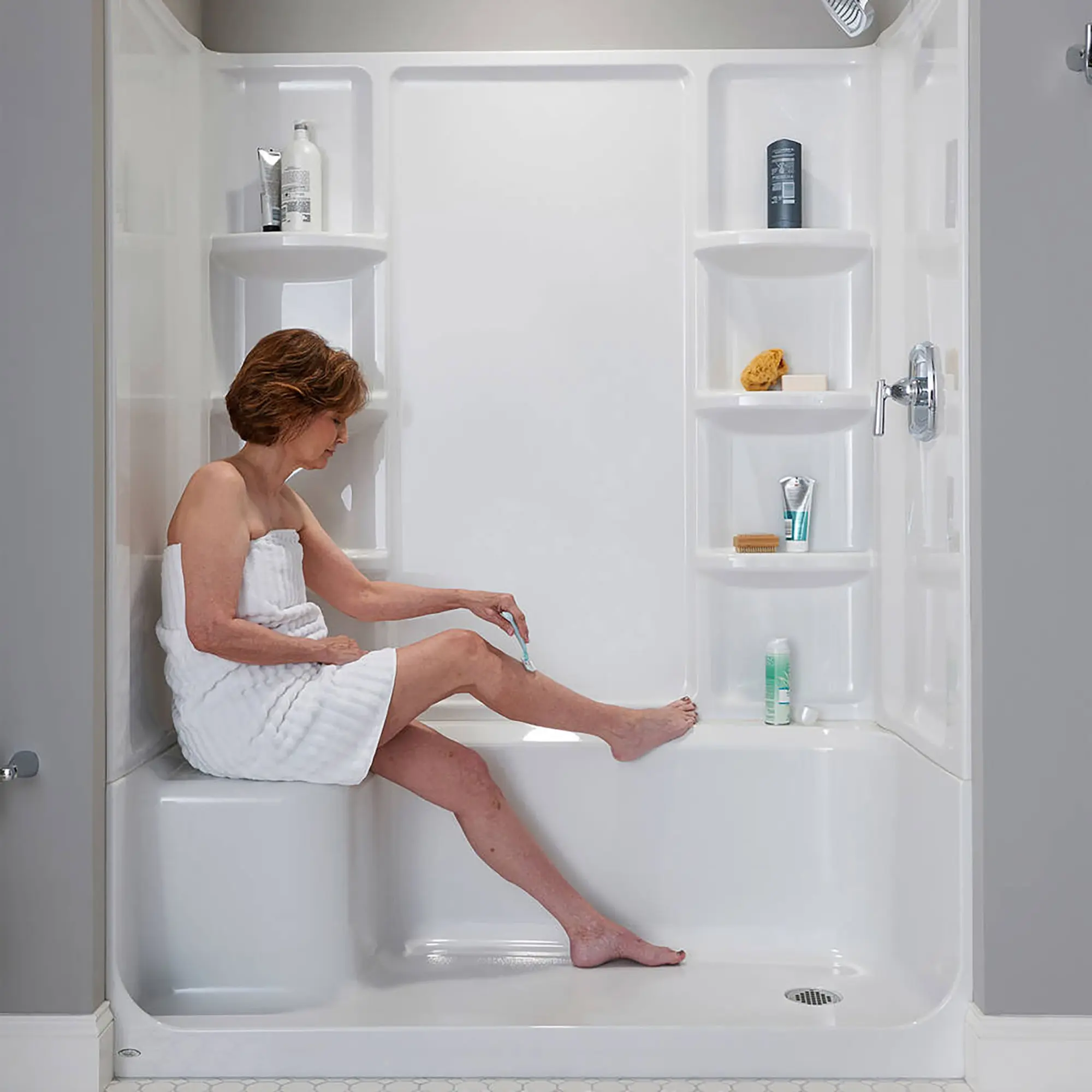 Elevate Seated Shower Base - Right Hand Outlet - Image 8