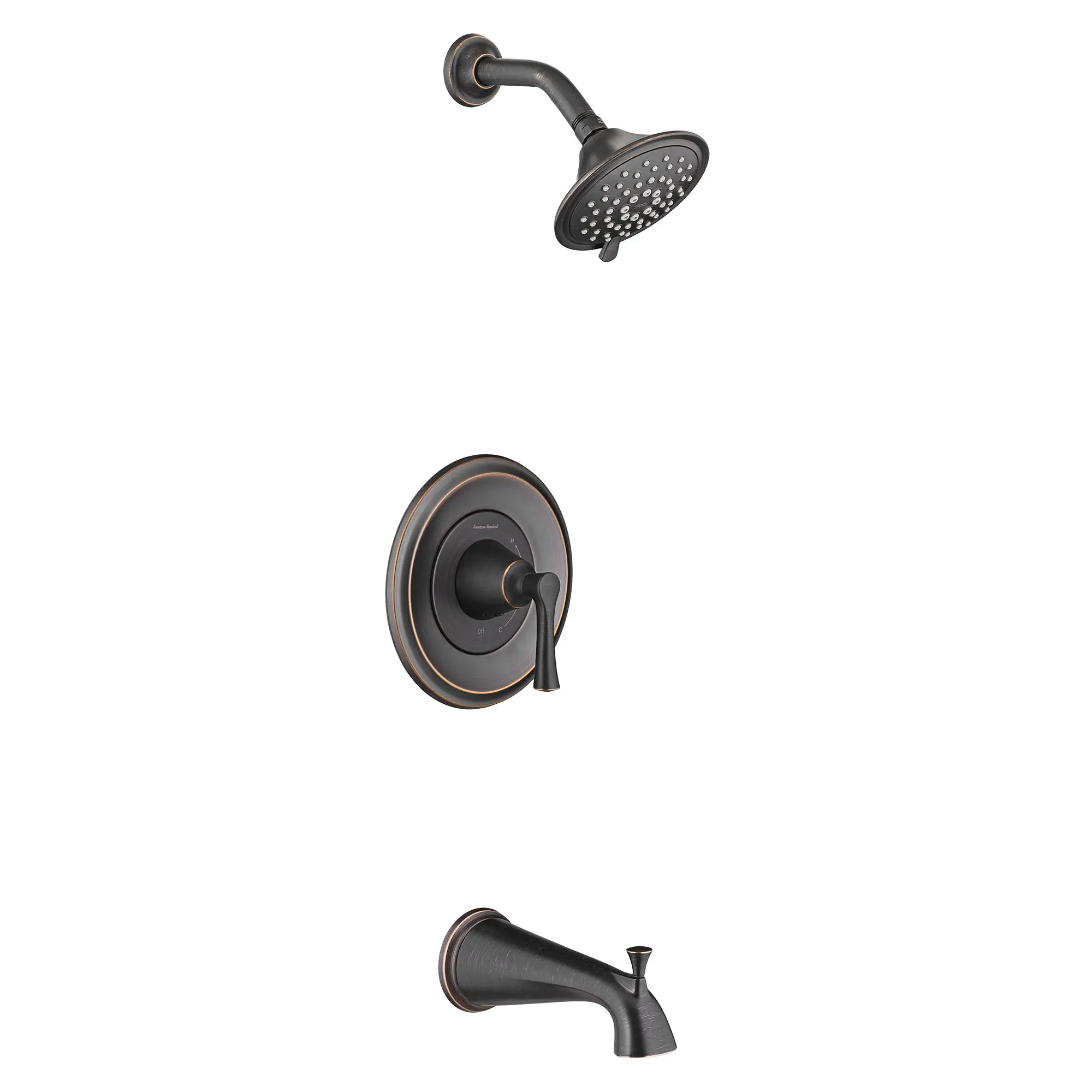 Estate 1.8 gpm/6.8 L/min Tub and Shower Trim Kit With Water-Saving 3-Function Showerhead, Double Ceramic Pressure Balance Cartridge With Lever Handle - Image 4