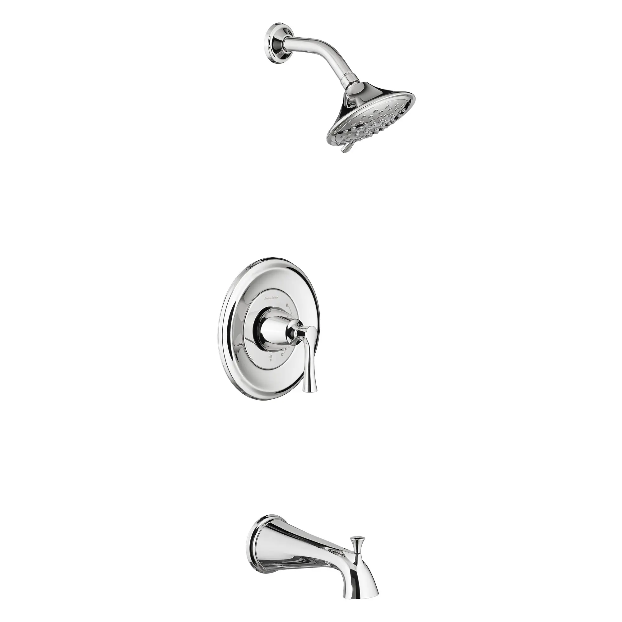 Estate 2.5 gpm/9.5 L/min Tub and Shower Trim Kit With 3-Function Showerhead, Double Ceramic Pressure Balance Cartridge With Lever Handle - Image 2