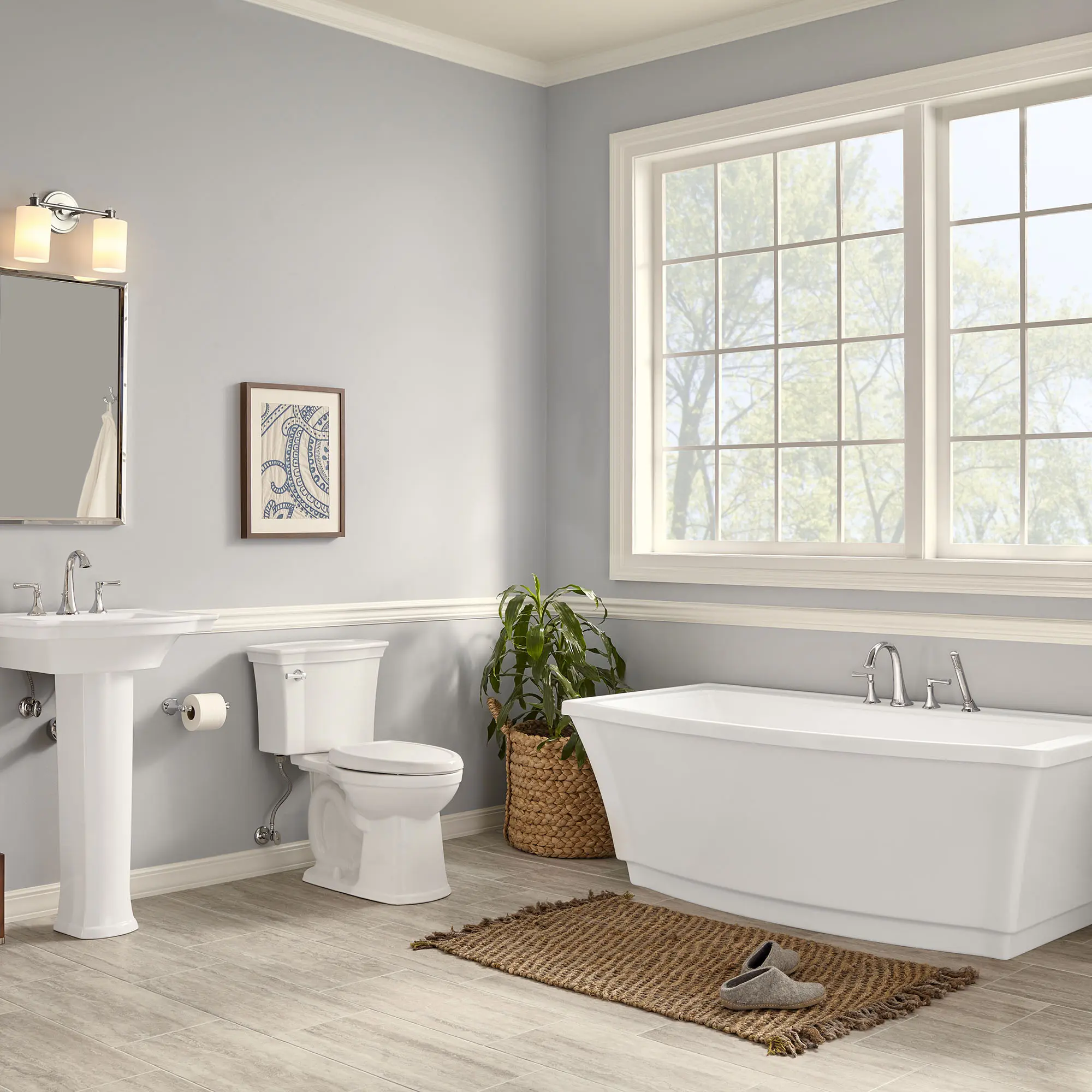 Estate® 8-Inch Widespread Pedestal Sink Top and Leg Combination - Image 5