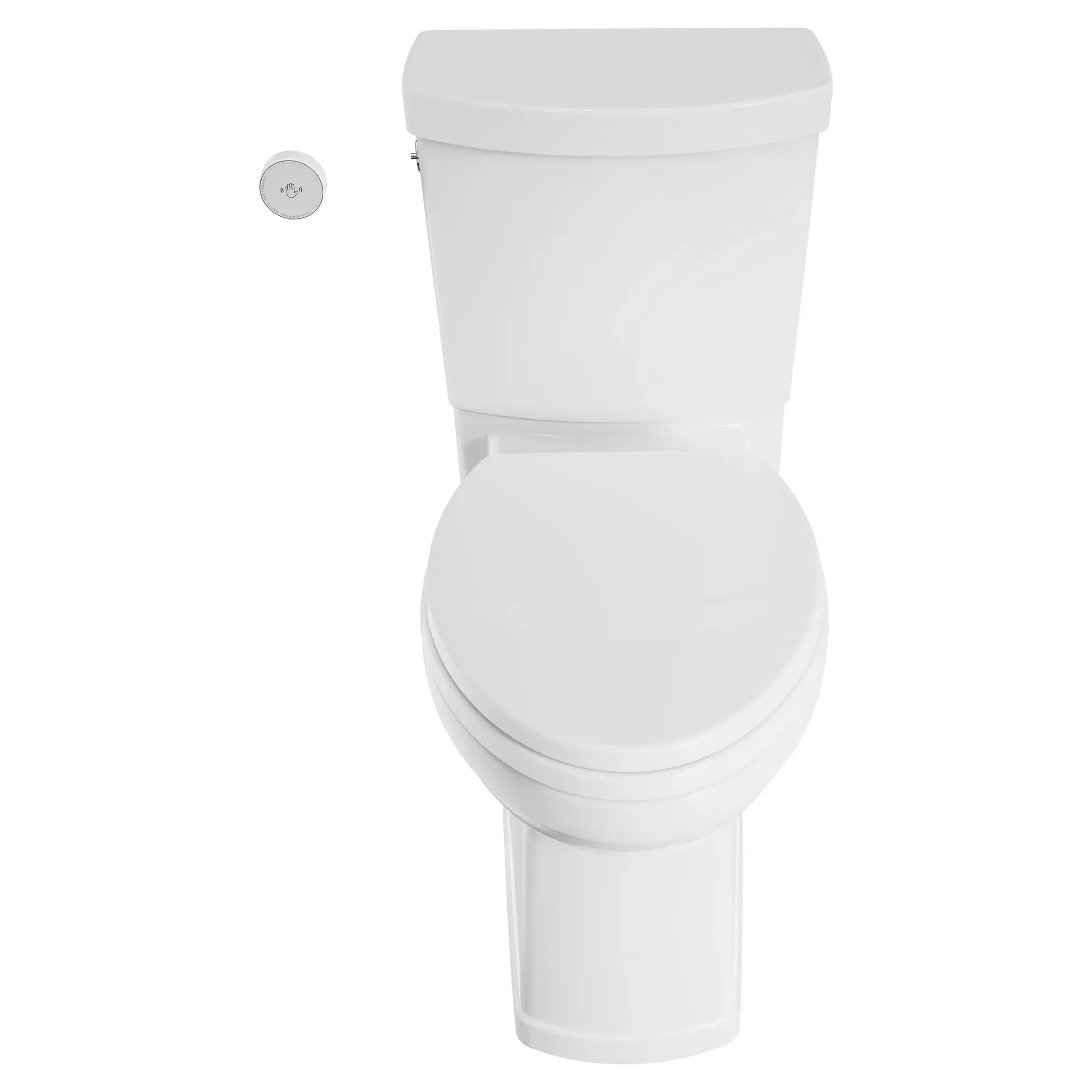 Estate® Touchless Skirted Two-Piece 1.28 gpf/4.8 Lpf Chair Height Elongated Toilet With Seat - Image 4