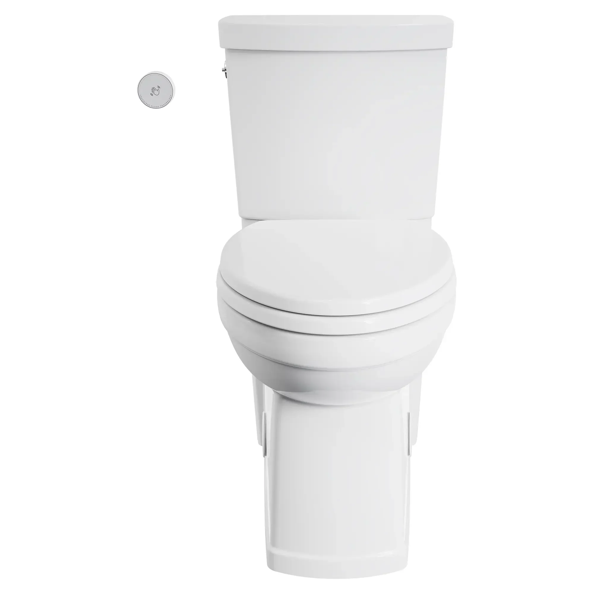 Estate® Touchless Skirted Two-Piece 1.28 gpf/4.8 Lpf Chair Height Elongated Toilet With Seat - Image 8