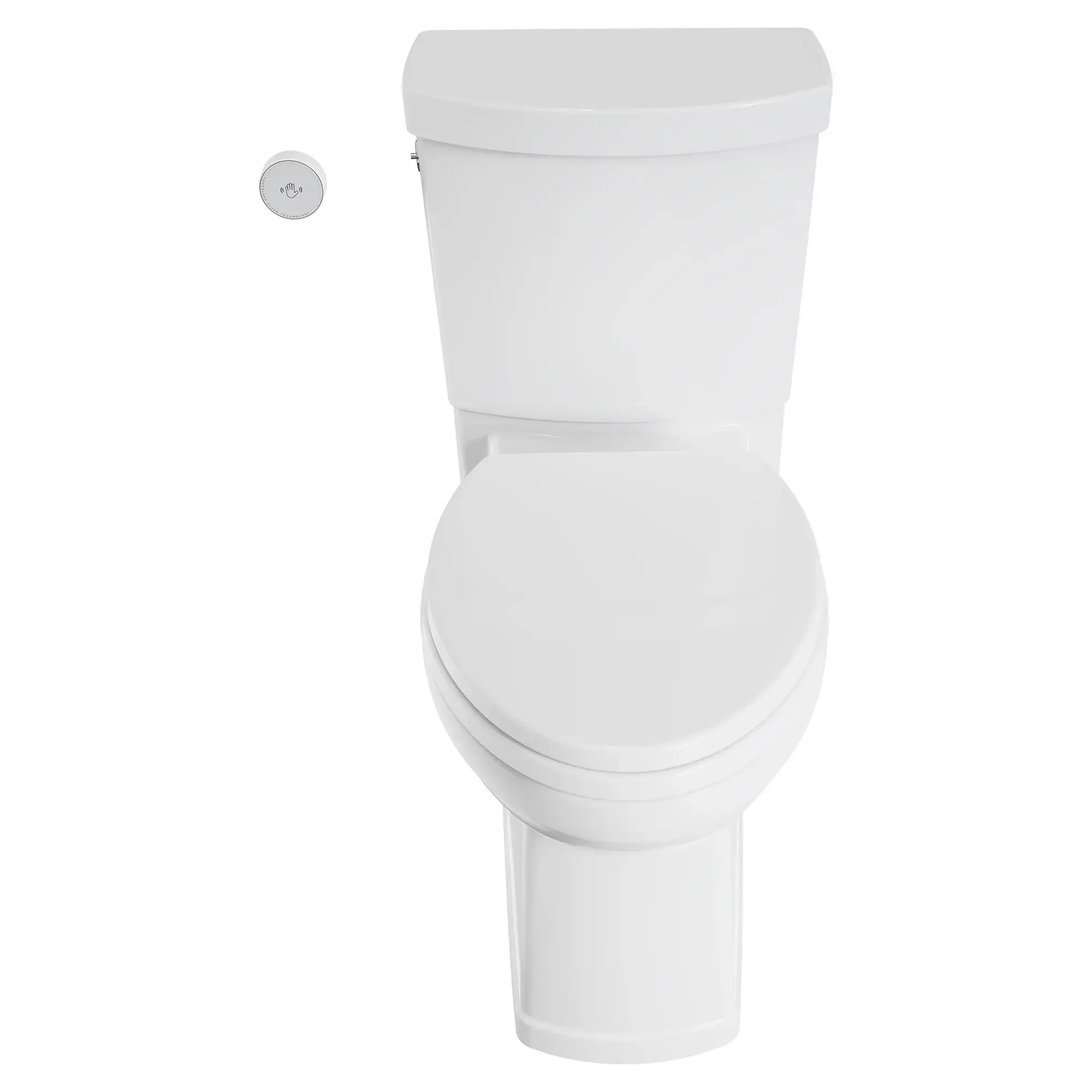Estate® Touchless Skirted Two-Piece 1.28 gpf/4.8 Lpf Chair Height Elongated Toilet With Seat - Image 9
